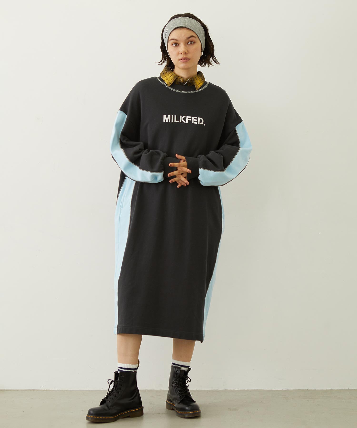 SIDE LINE SWEAT DRESS