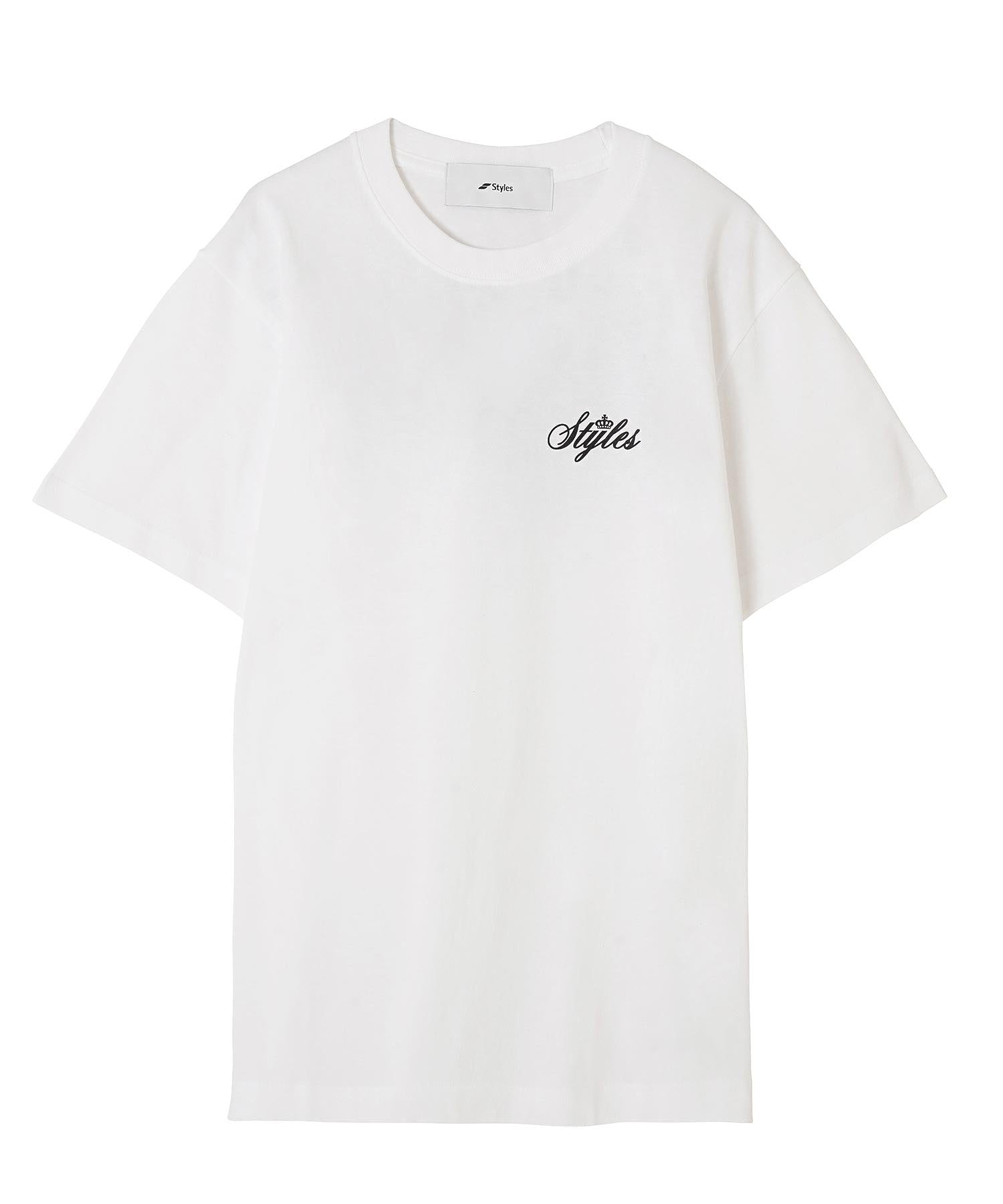 Styles/スタイルス/ ショートスリーブ Tシャツ Cursive Logo Back Print