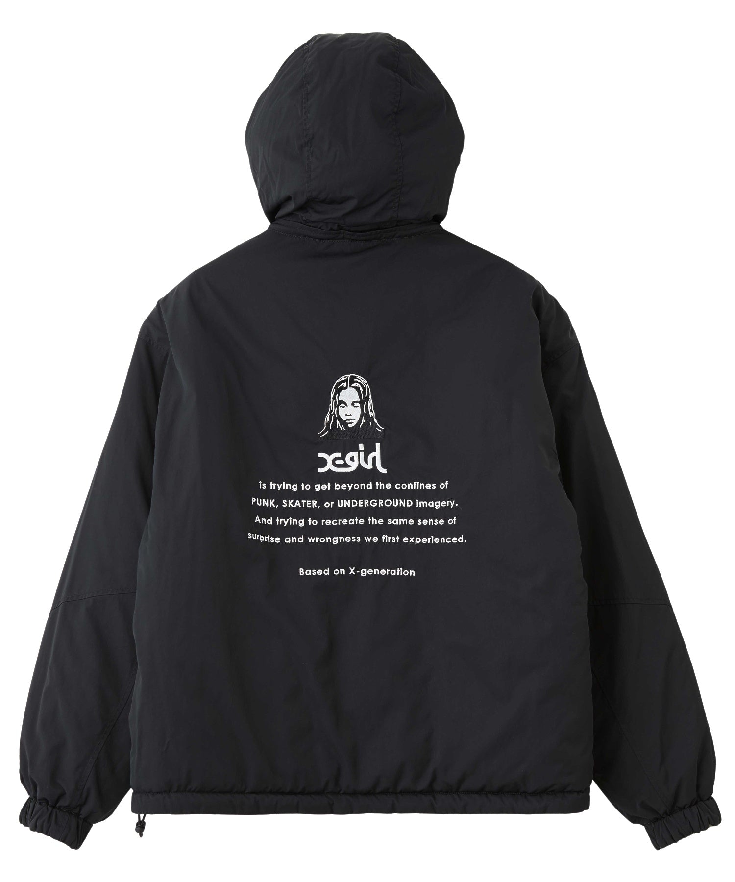 FACE EMBROIDERED PATCH REVERSIBLE JACKET