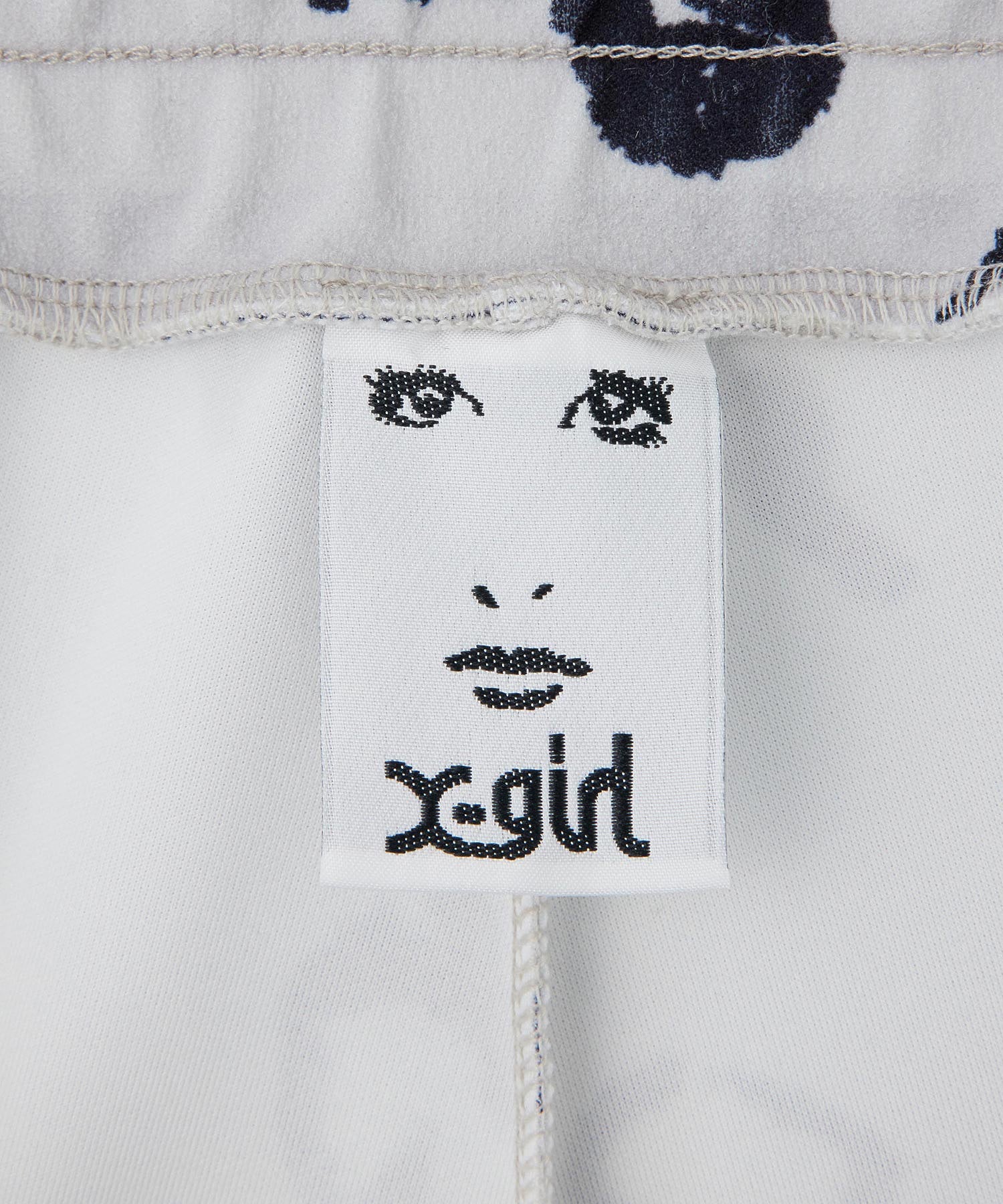 HANDWRITTEN FLOWER JERSEY FLARE PANTS X-girl
