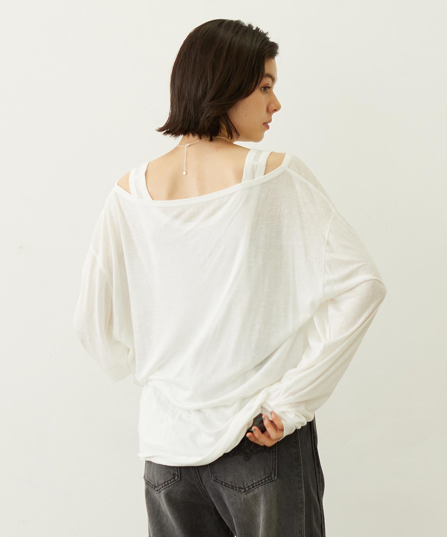 LAYERED LOOK L/S TOP