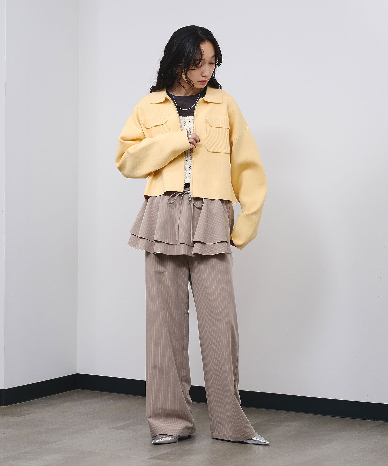 POCKET ZIP CARDIGAN