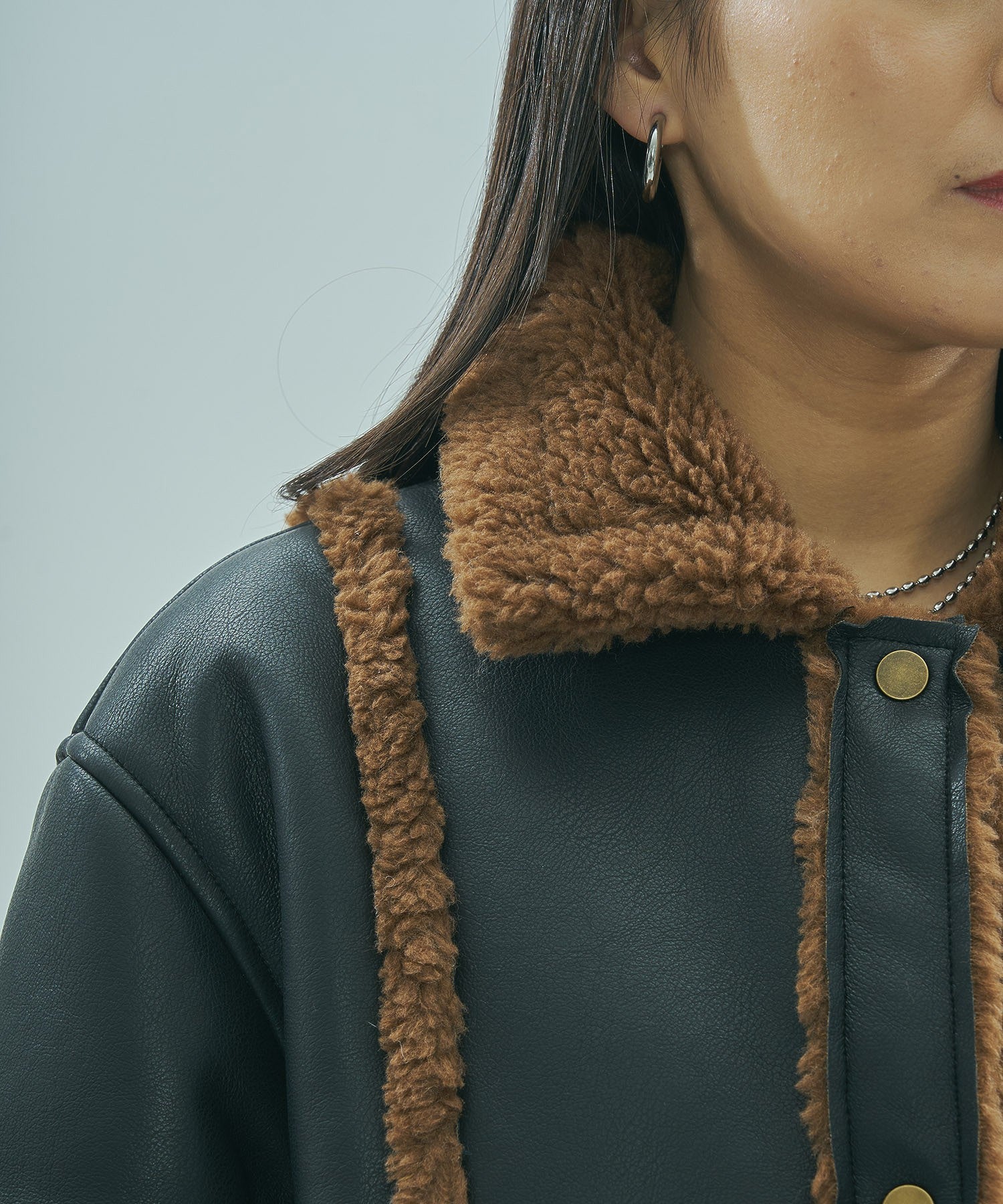 FAUX MOUTON ２WAY JACKET