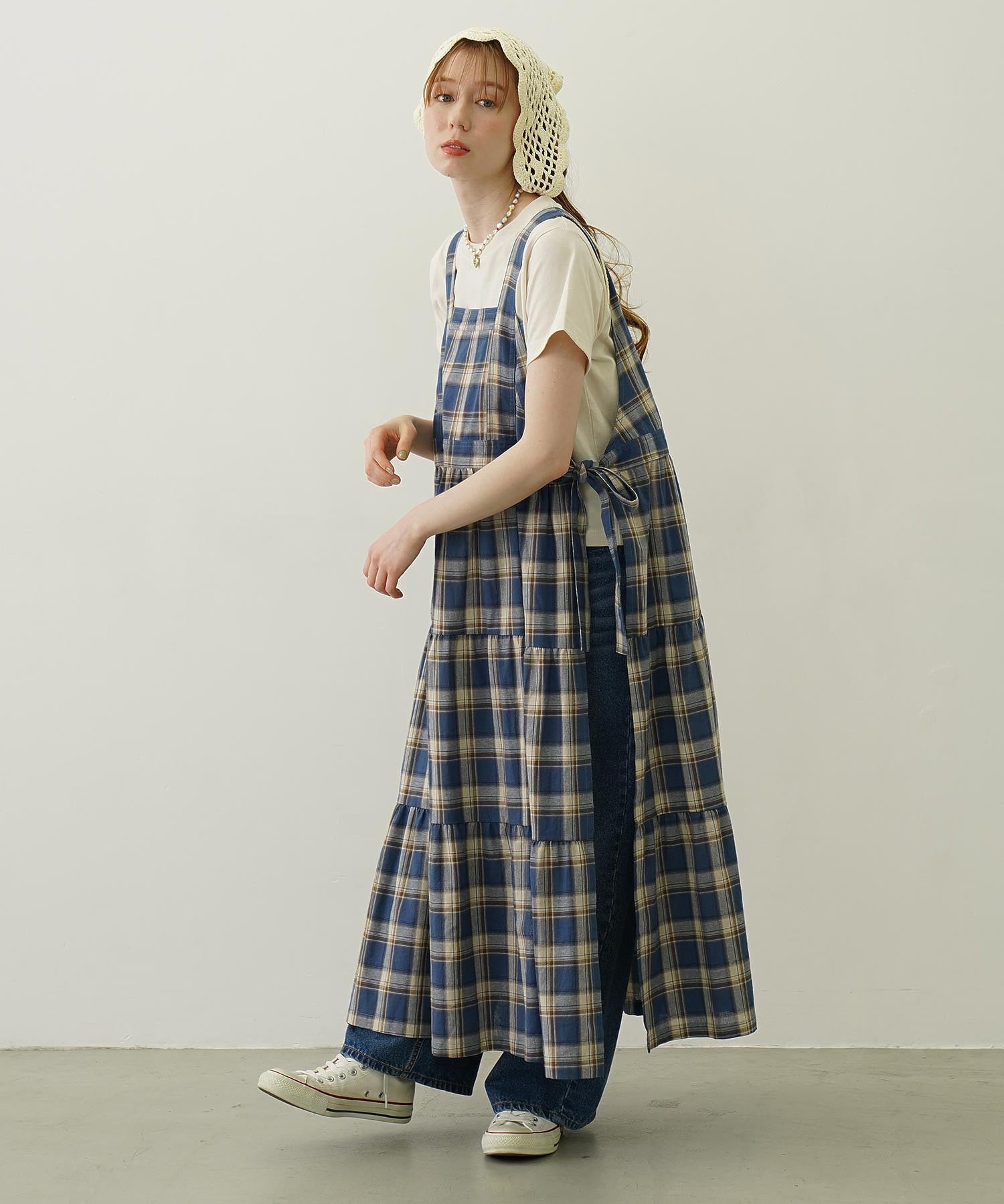 APRON TIERED DRESS