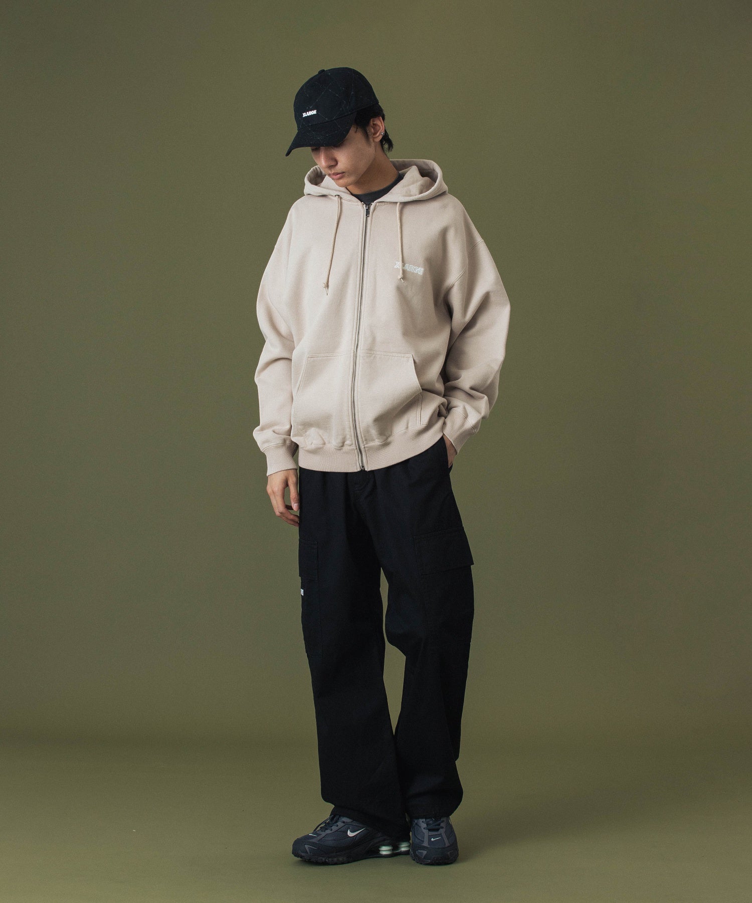 SLANTED OG ZIP HOODED SWEATSHIRT