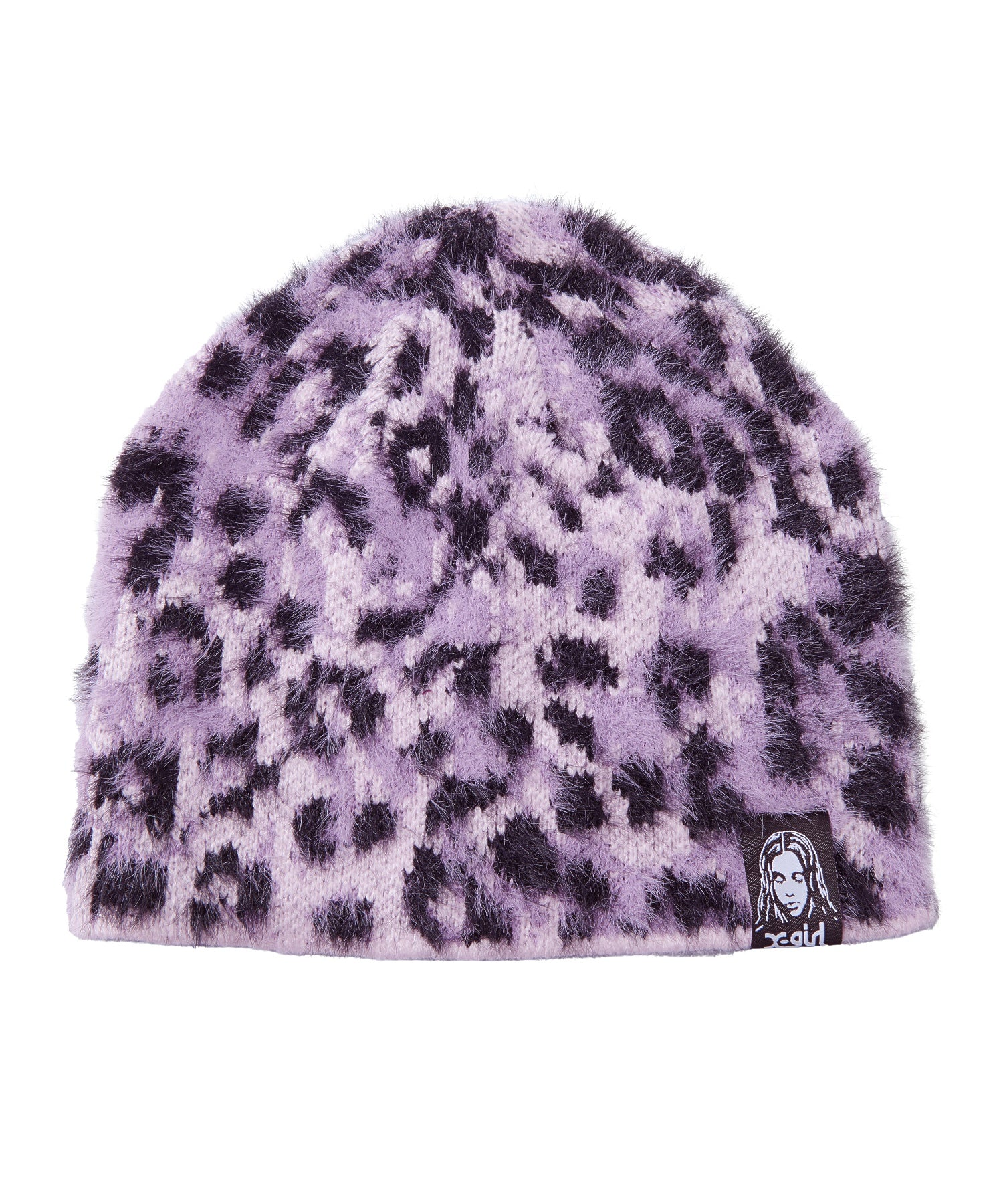 LEOPARD SHAGGY JACQUARD BEANIE