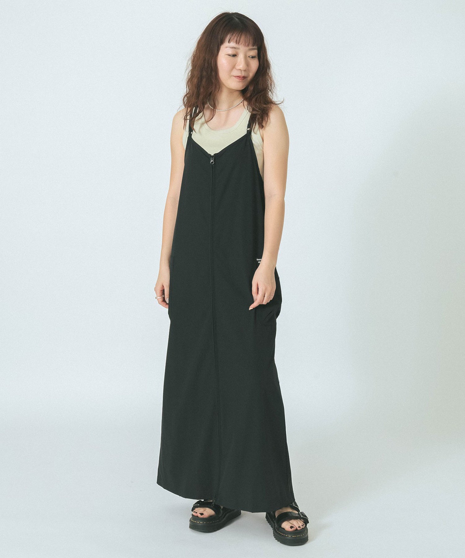 THOUSAND MILExGENE HEAVENS/BACK CROSS NALLOW STRAP DRESS
