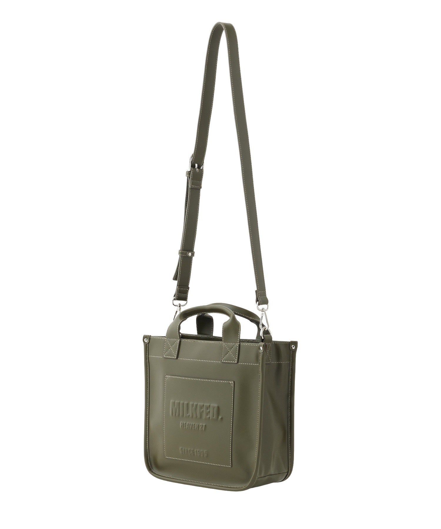 SQUARE PIPING SHOULDER BAG