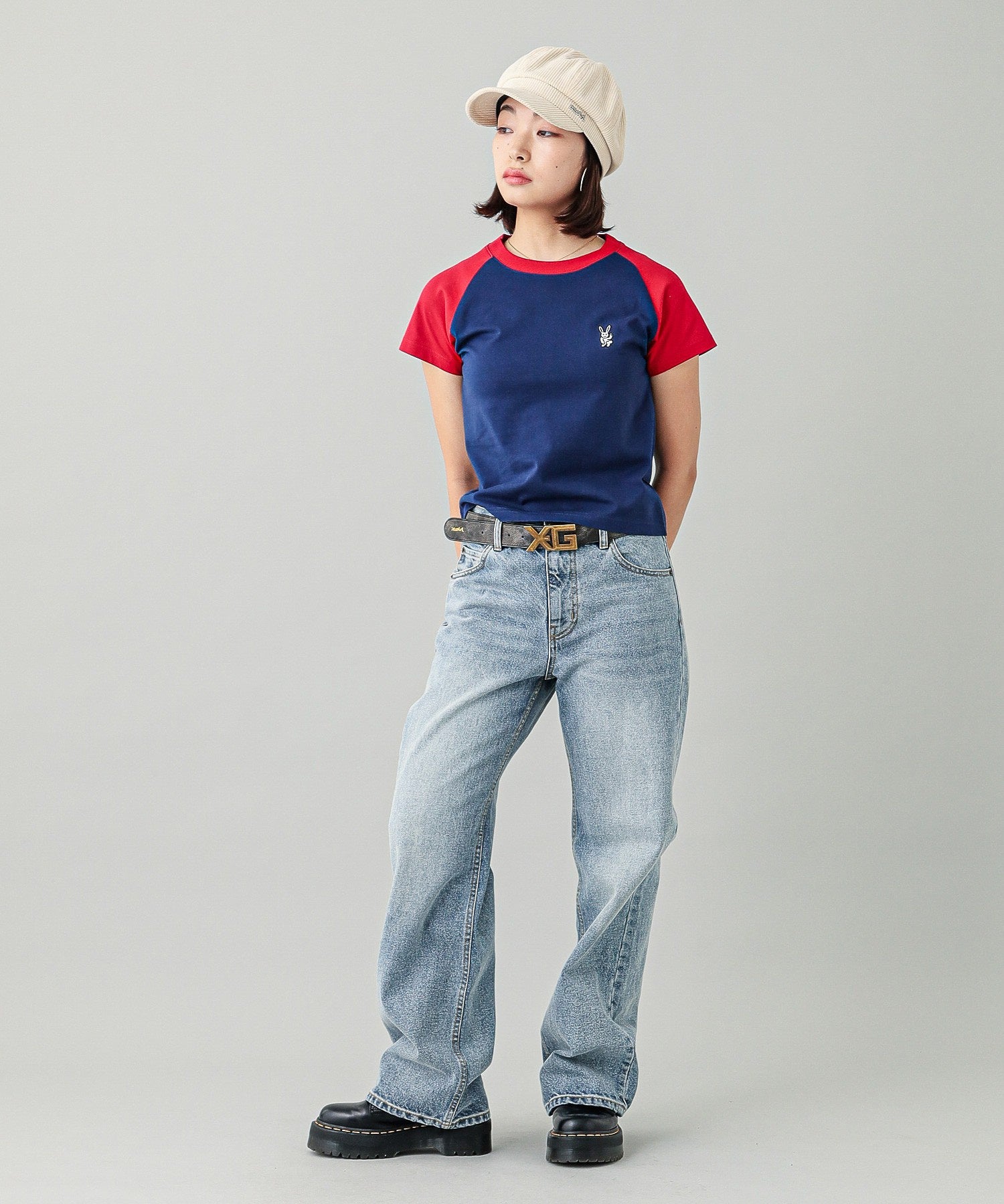 HEART POCKET DENIM PANTS