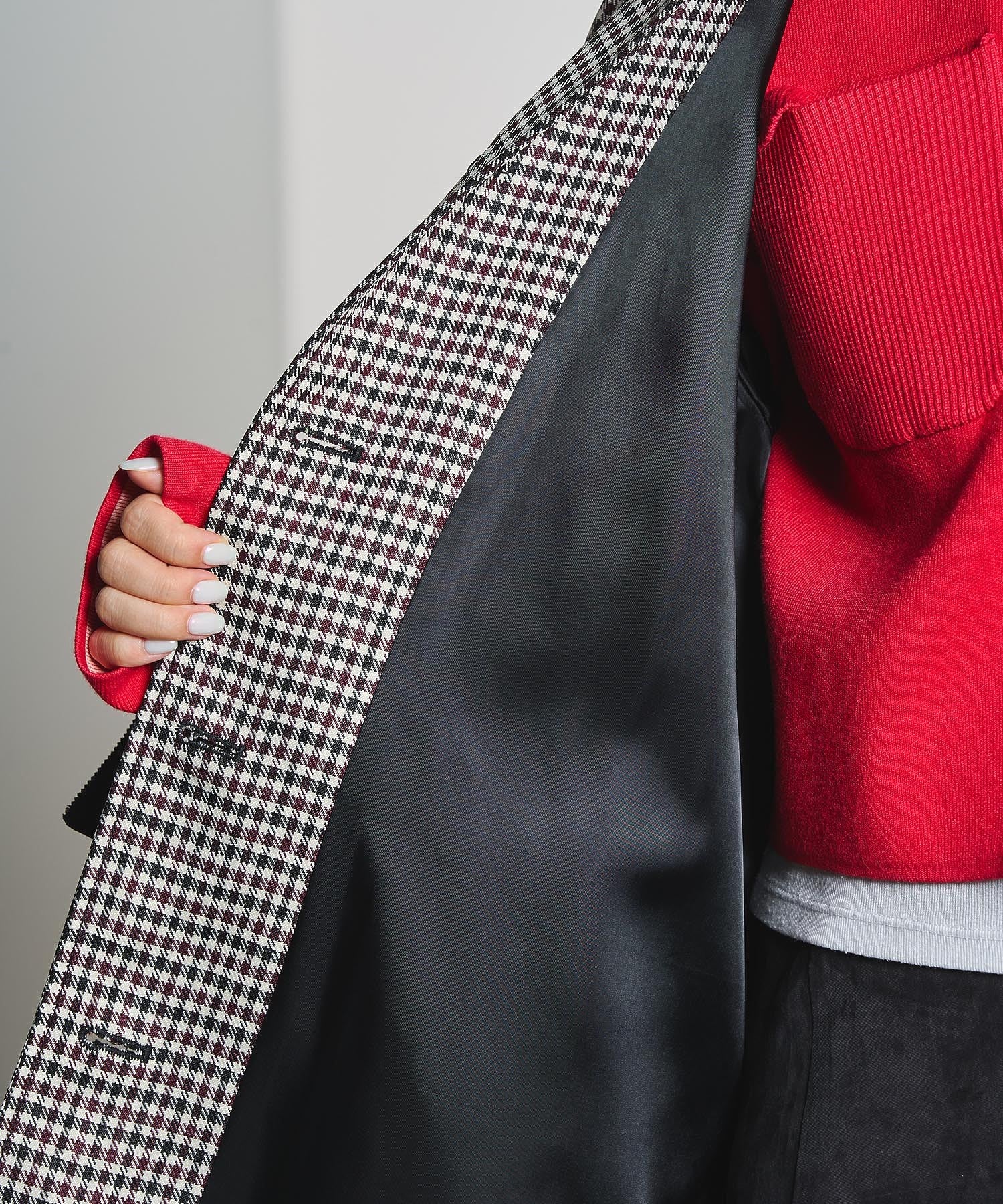 CREOLME/CHECK SINGLE COAT