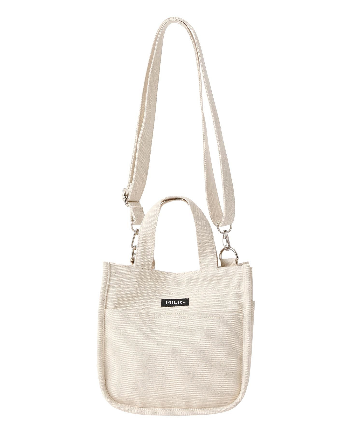 EMBROIDERED BAR MINI SHOULDER BAG W/STRAP MILKFED.