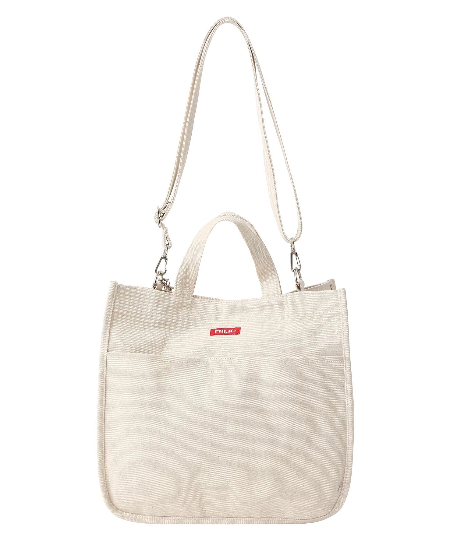 EMBROIDERED BAR SHOULDER BAG W/STRAP MILKFED.