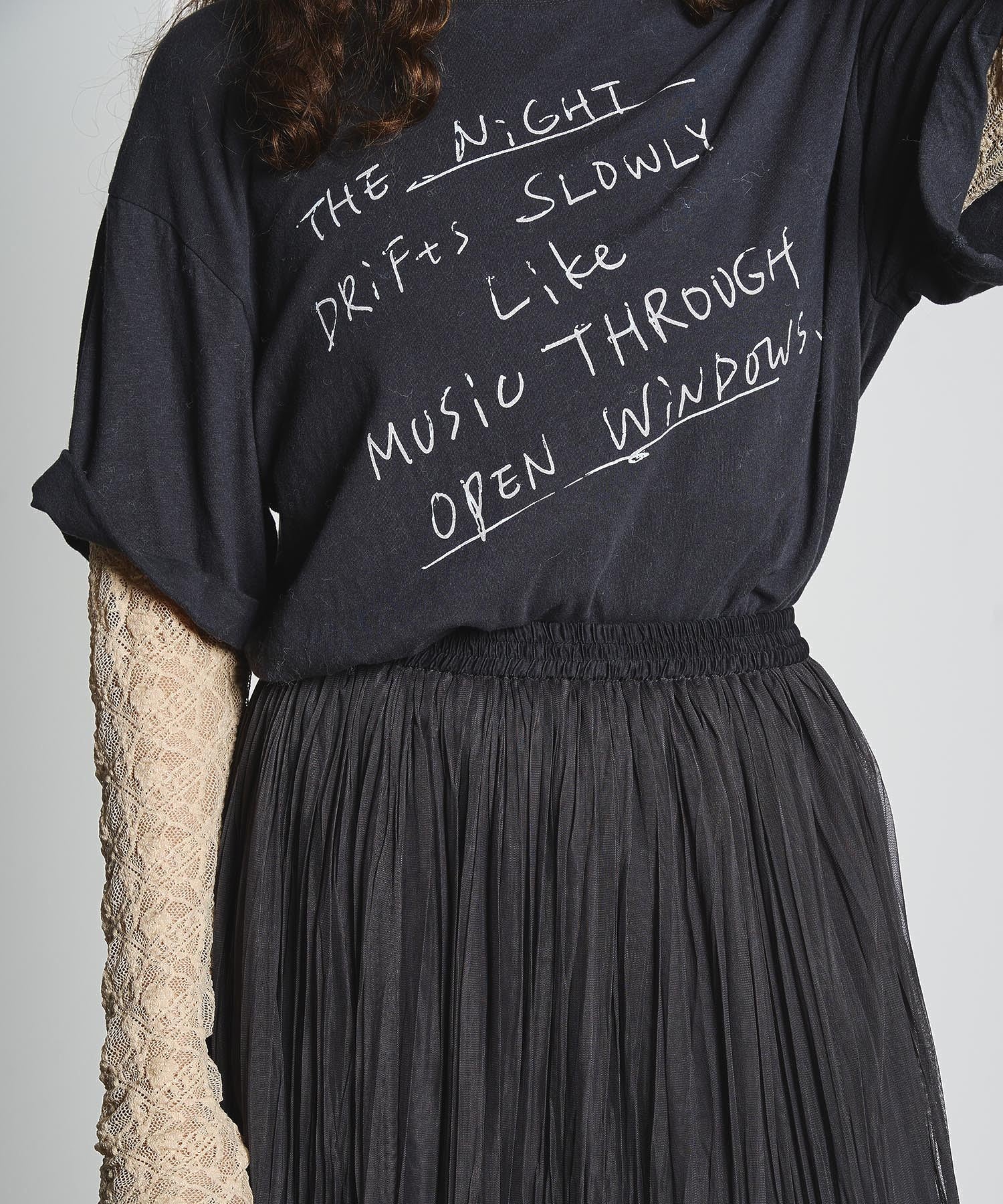LACE SLEEVE LAYERED TEE
