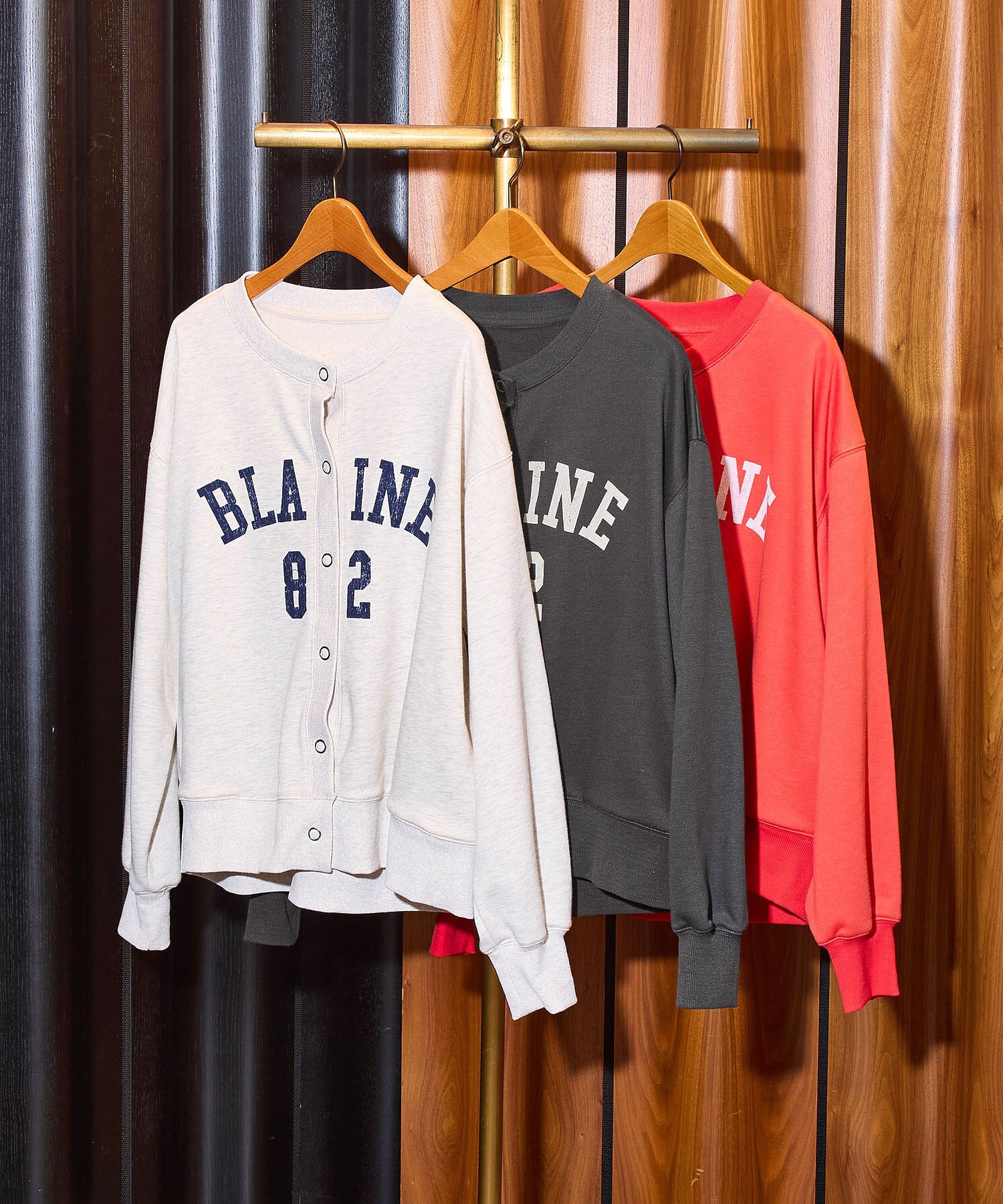 COLLEGE LOGO SWEAT CARDIGAN