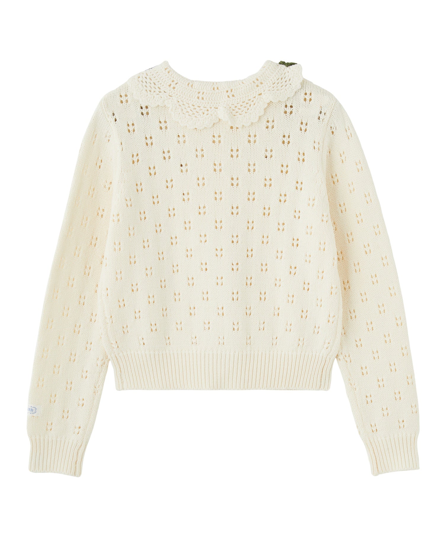 STRAWBERRY FLOWER KNIT CARDIGAN