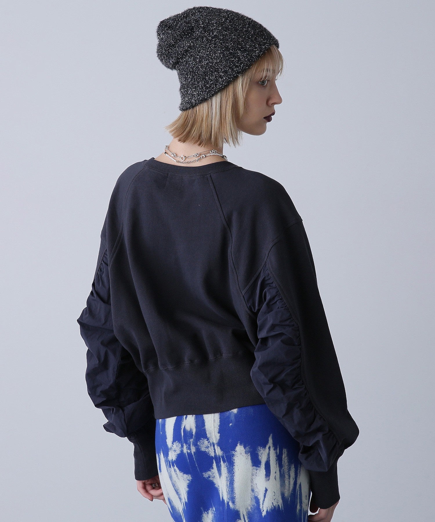 ナイロンドッキングスウェット