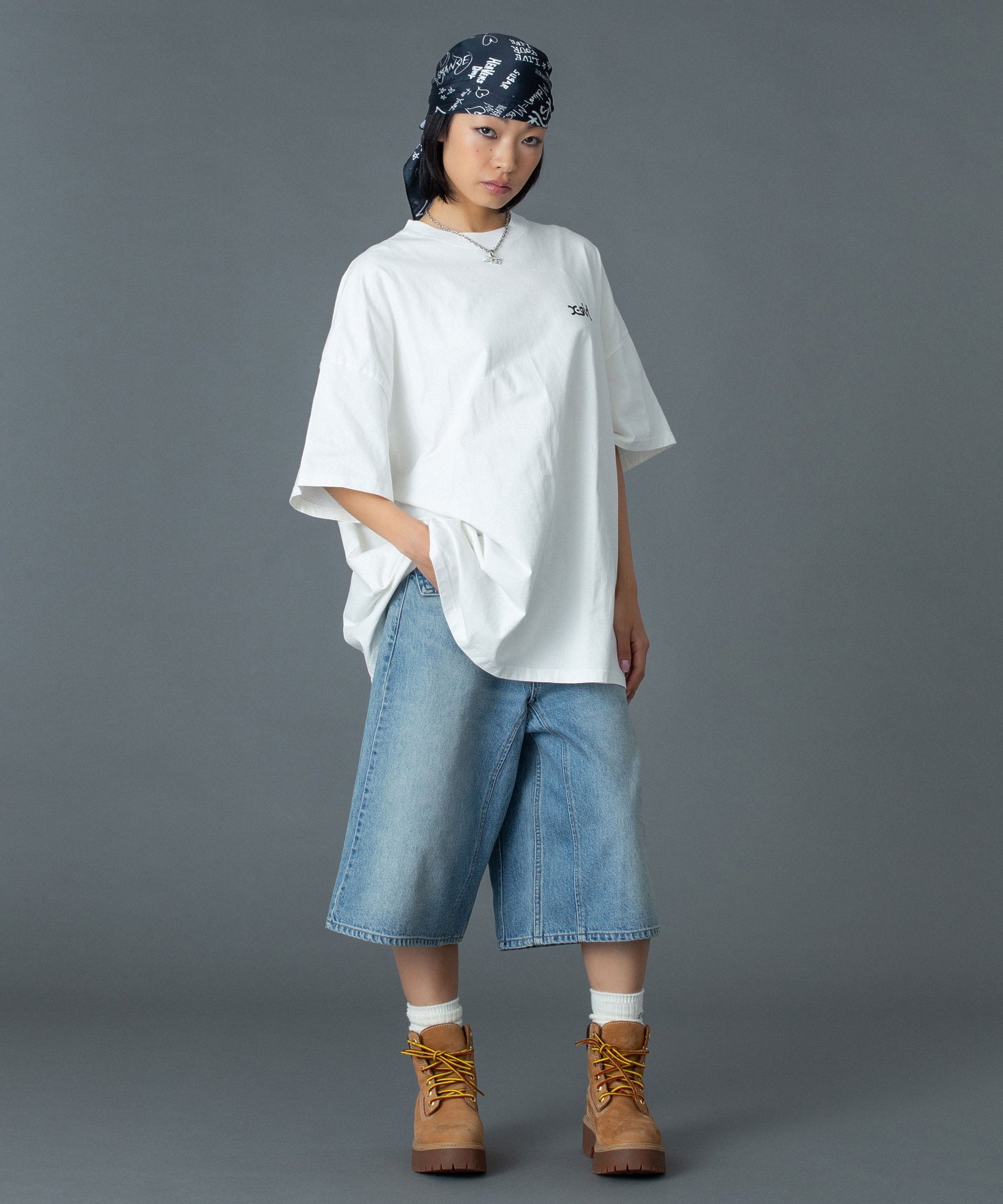 LEOPARD BOX LOGO S/S BIG TEE DRESS