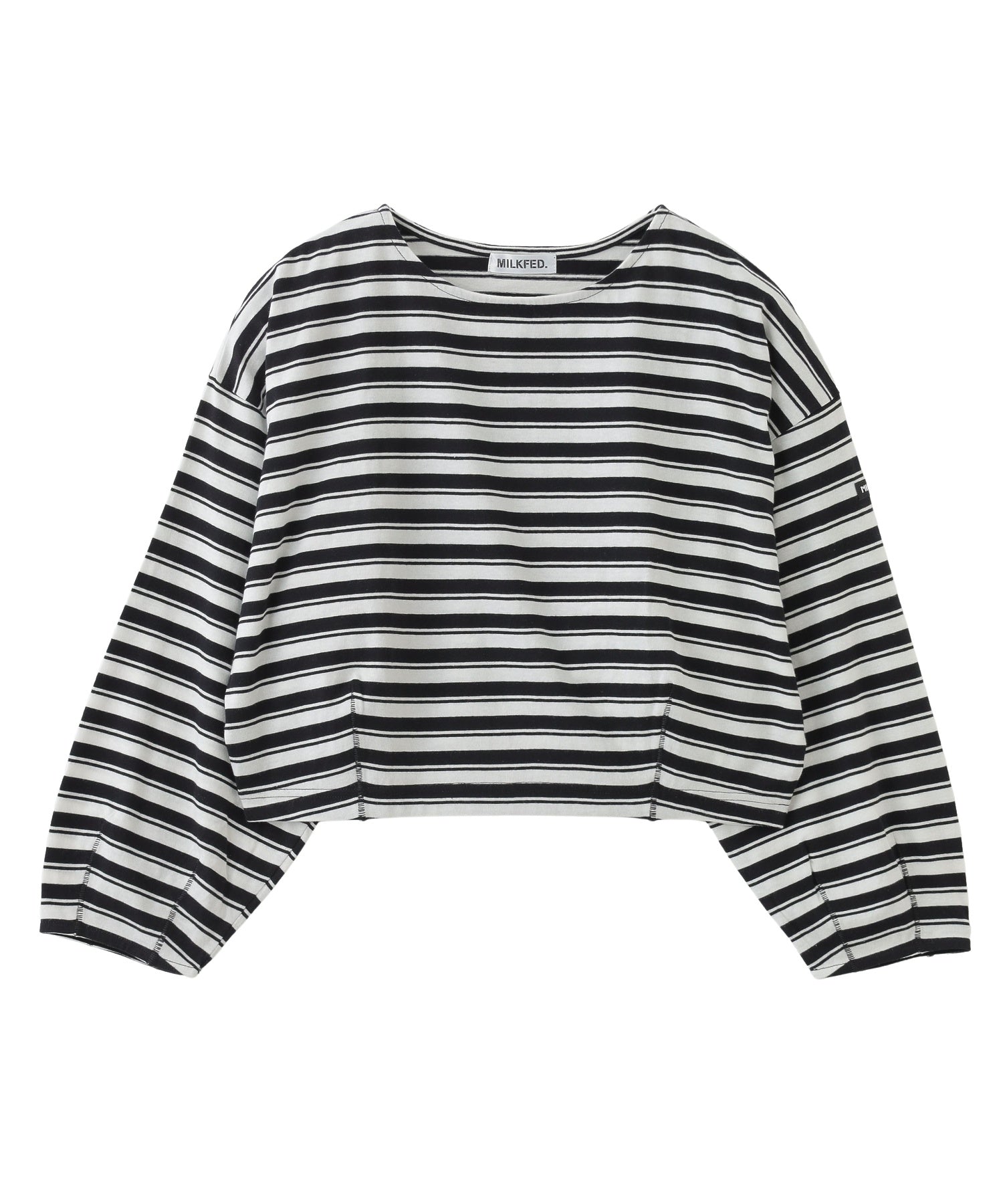 TUCK STRIPE L/S TOP