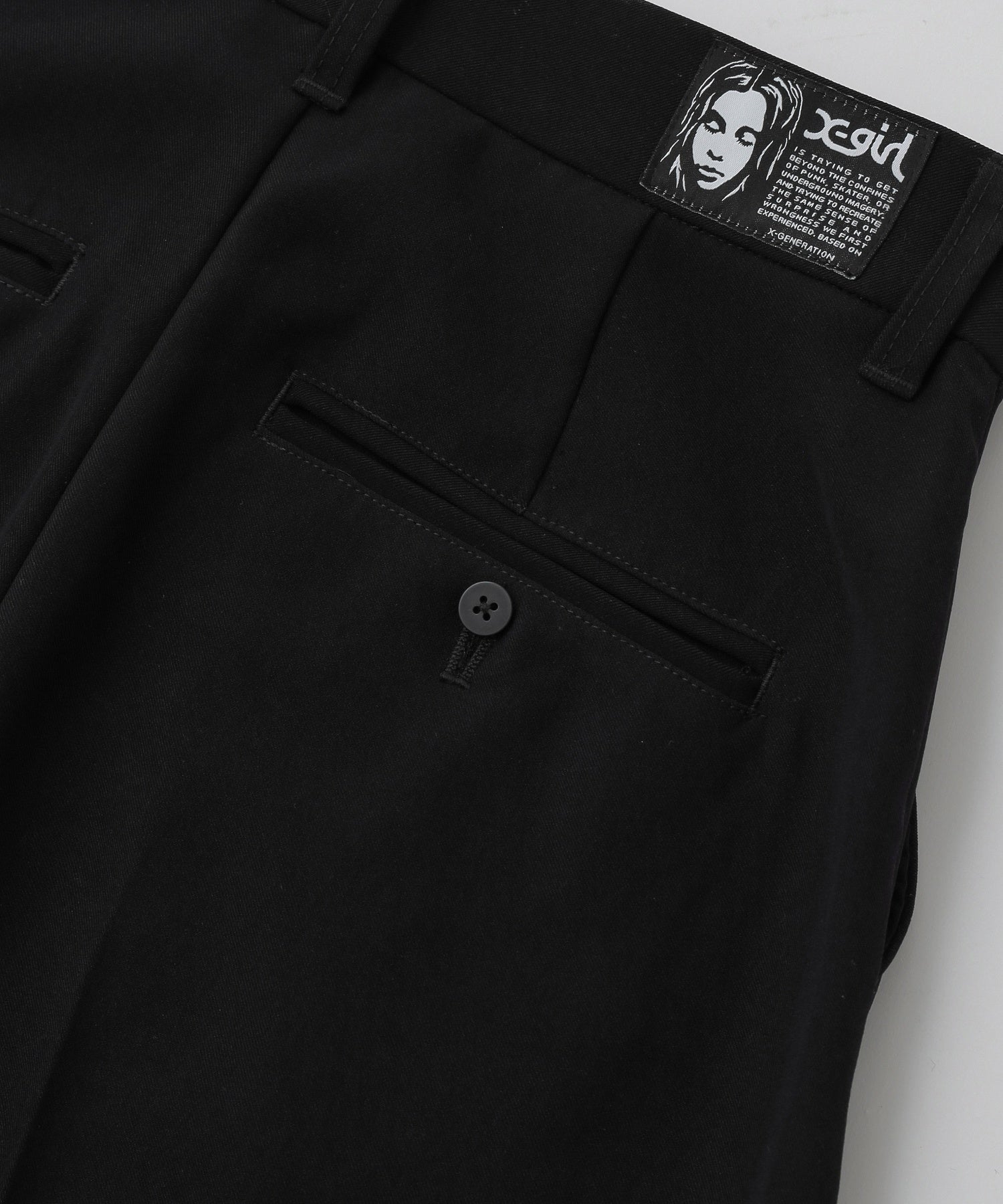 CURVED CUT PANELED PANTS