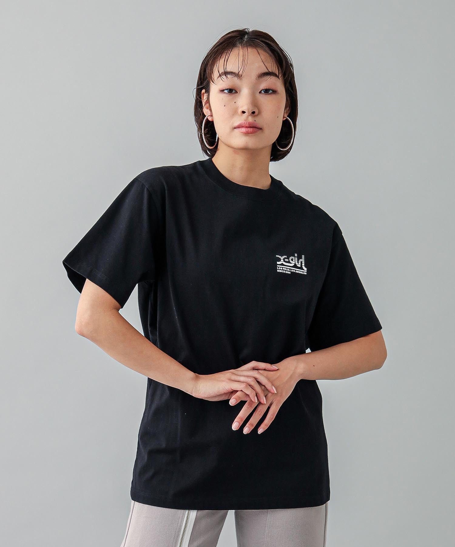 TRIPLE MILLS LOGO S/S TEE X-girl