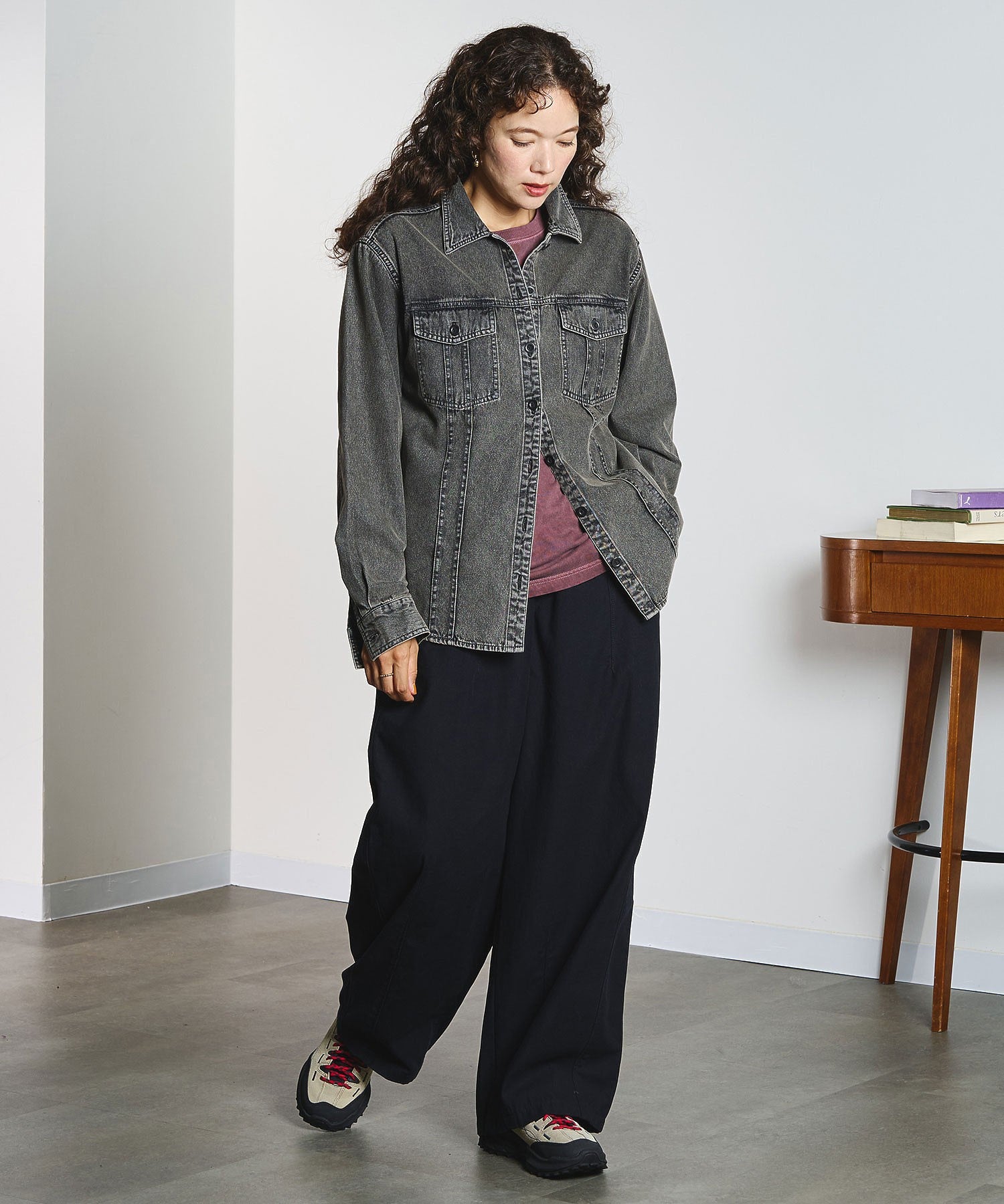 CREOLME/DENIM L/S SHIRT