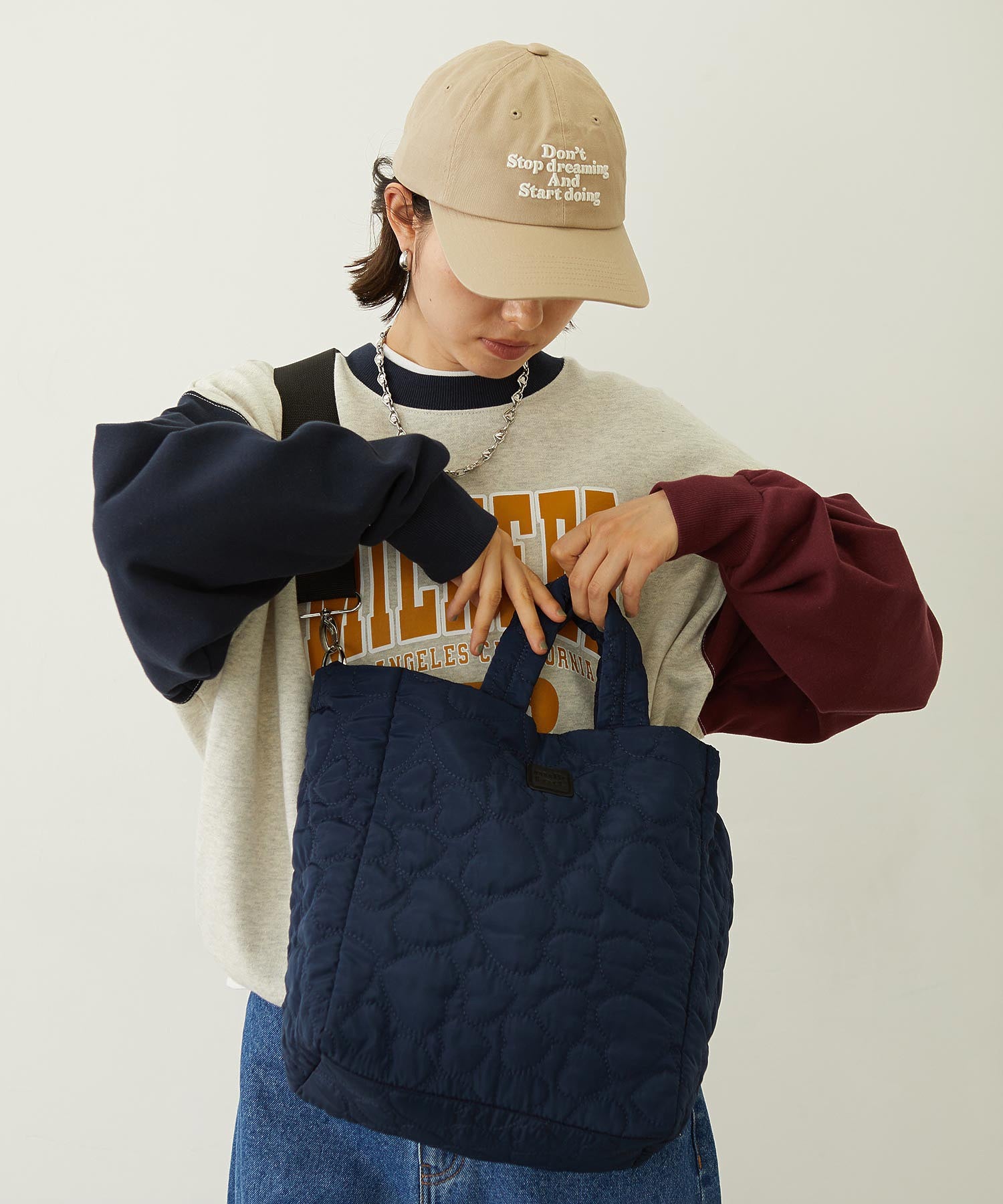 HEART QUILTED BAG