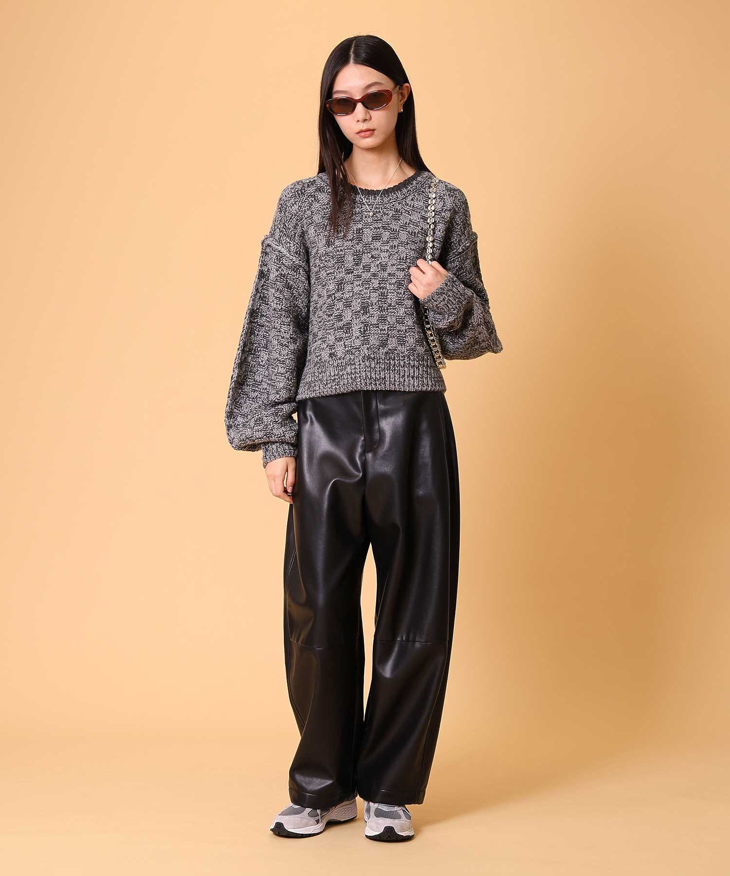 ミックスニットプルオーバー