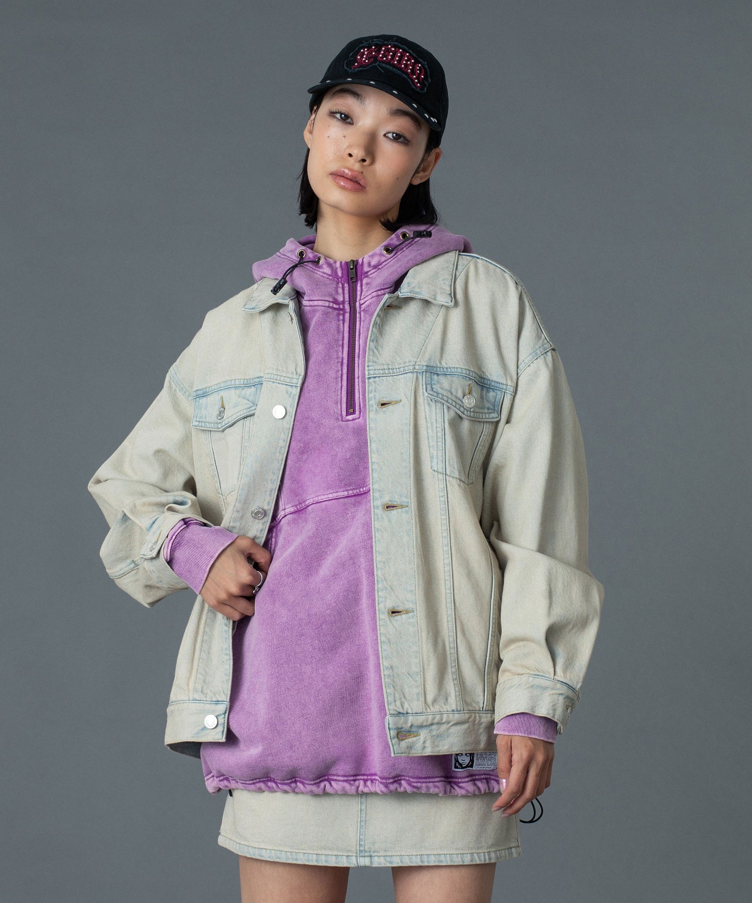 CURSIVE LOGO DENIM JACKET