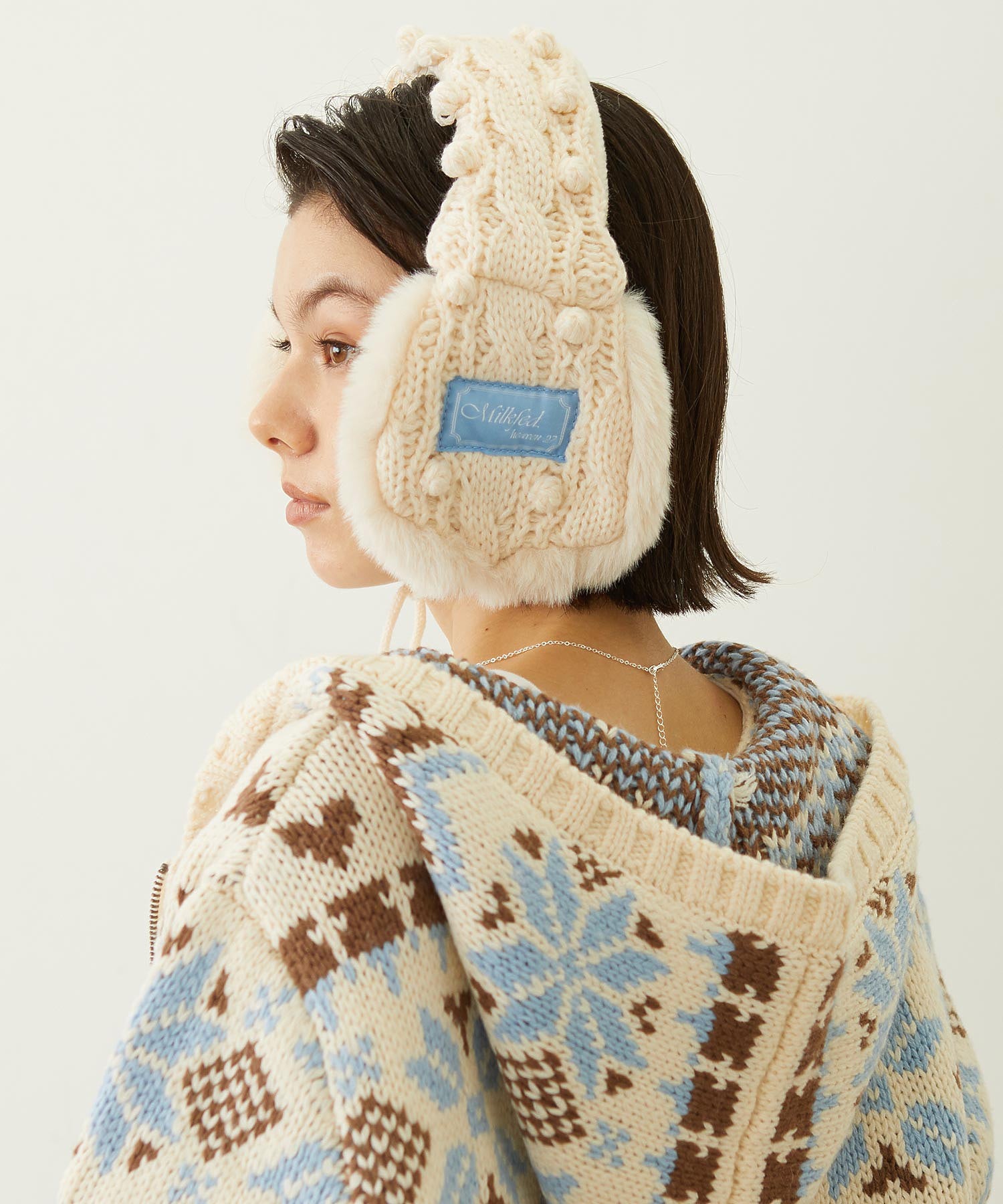 CABLE KNIT EARMUFFS