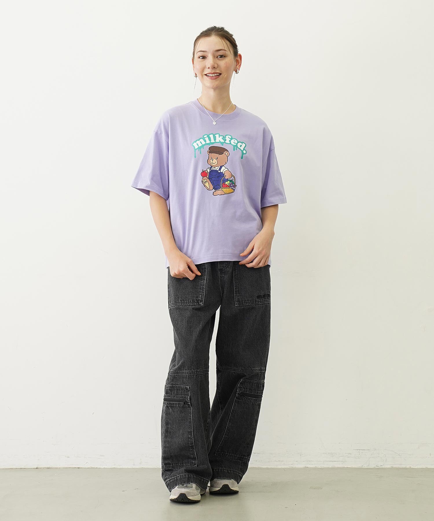 GLITTER BEAR FRUIT WIDE S/S TEE