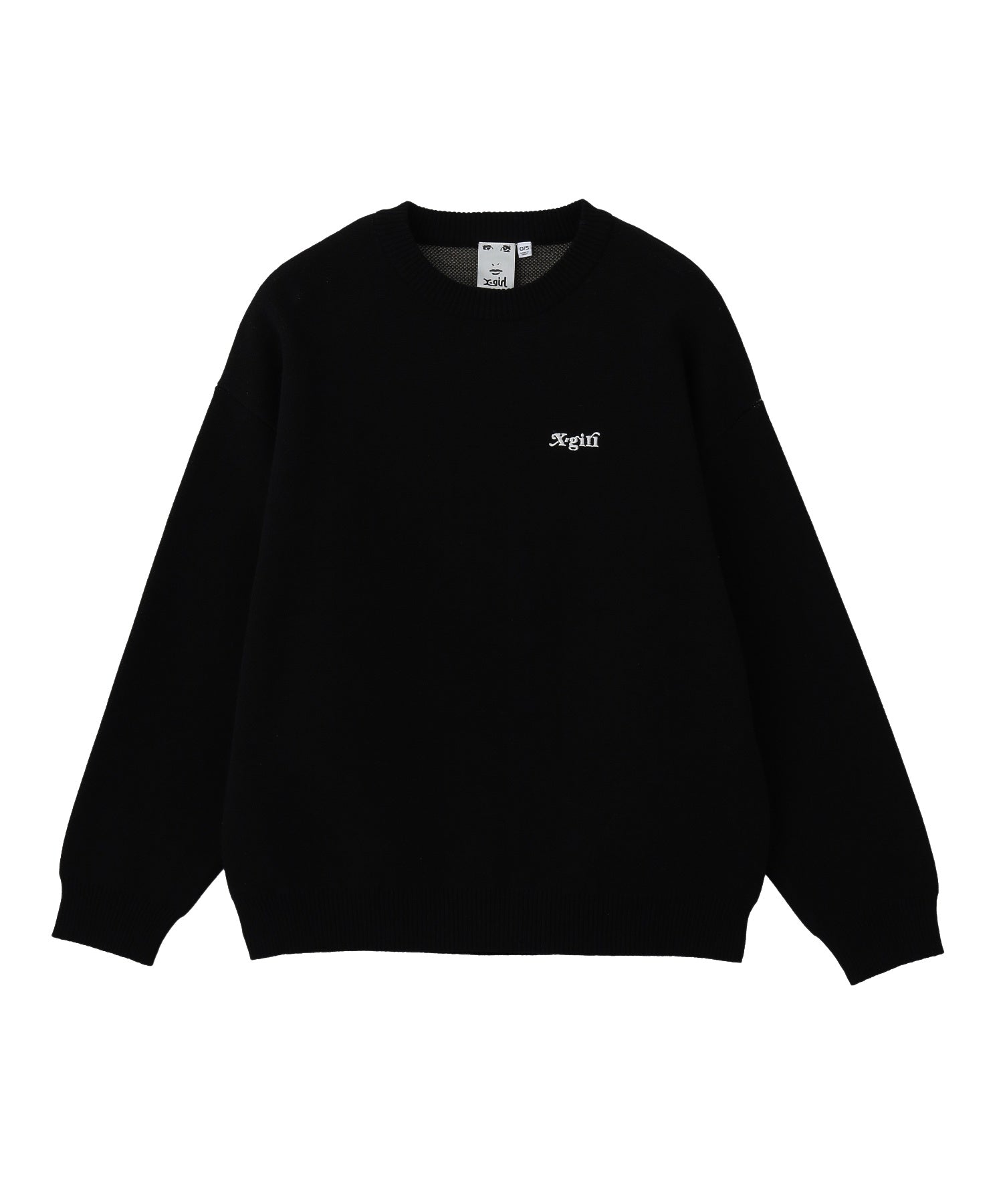 CAMO FACE AND LOGO JACQUARD KNIT TOP