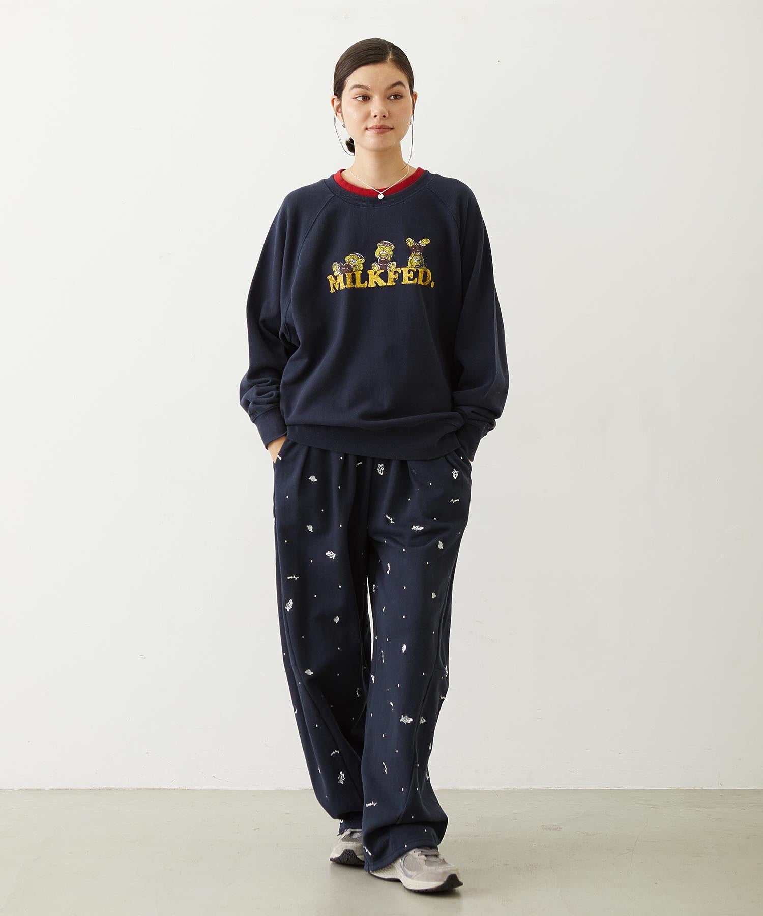 M.FEDDY DOUBLE COLLAR SWEAT TOP