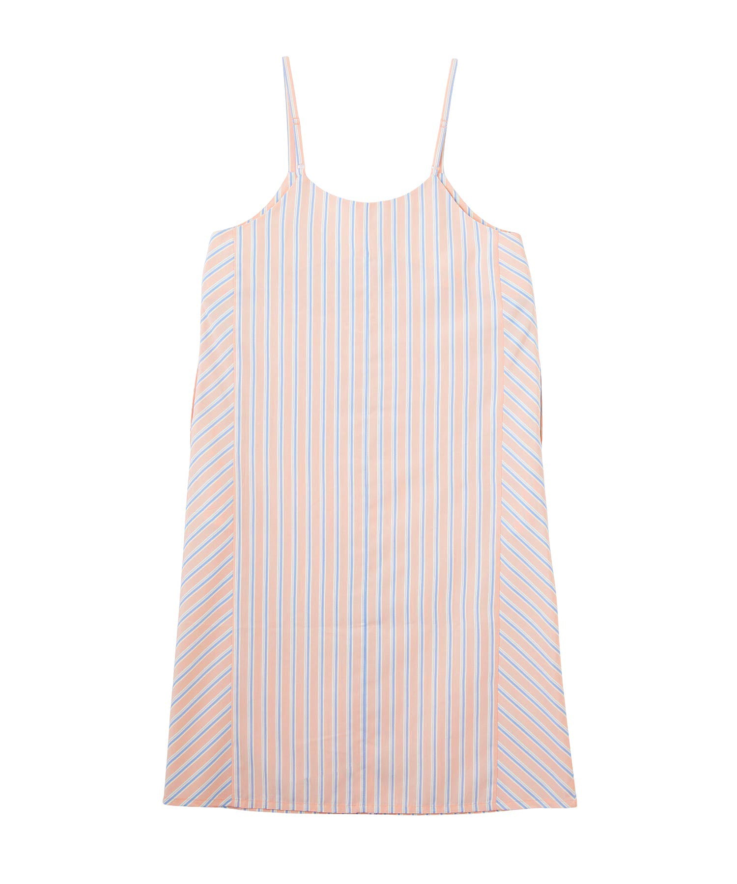 BIAS-CUT STRIPED CAMI DRESS