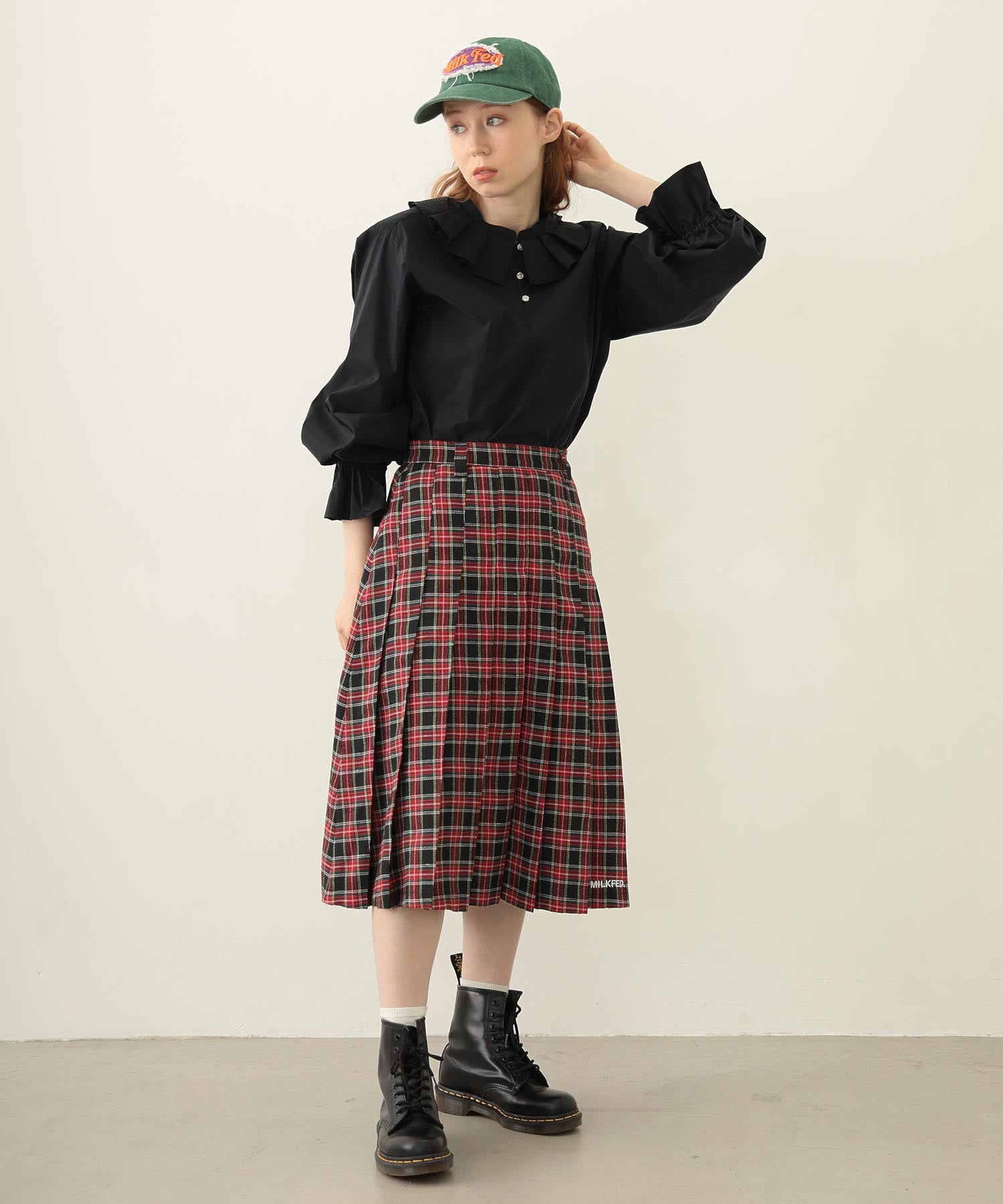 MULTI RUFFLE COLLAR BLOUSE