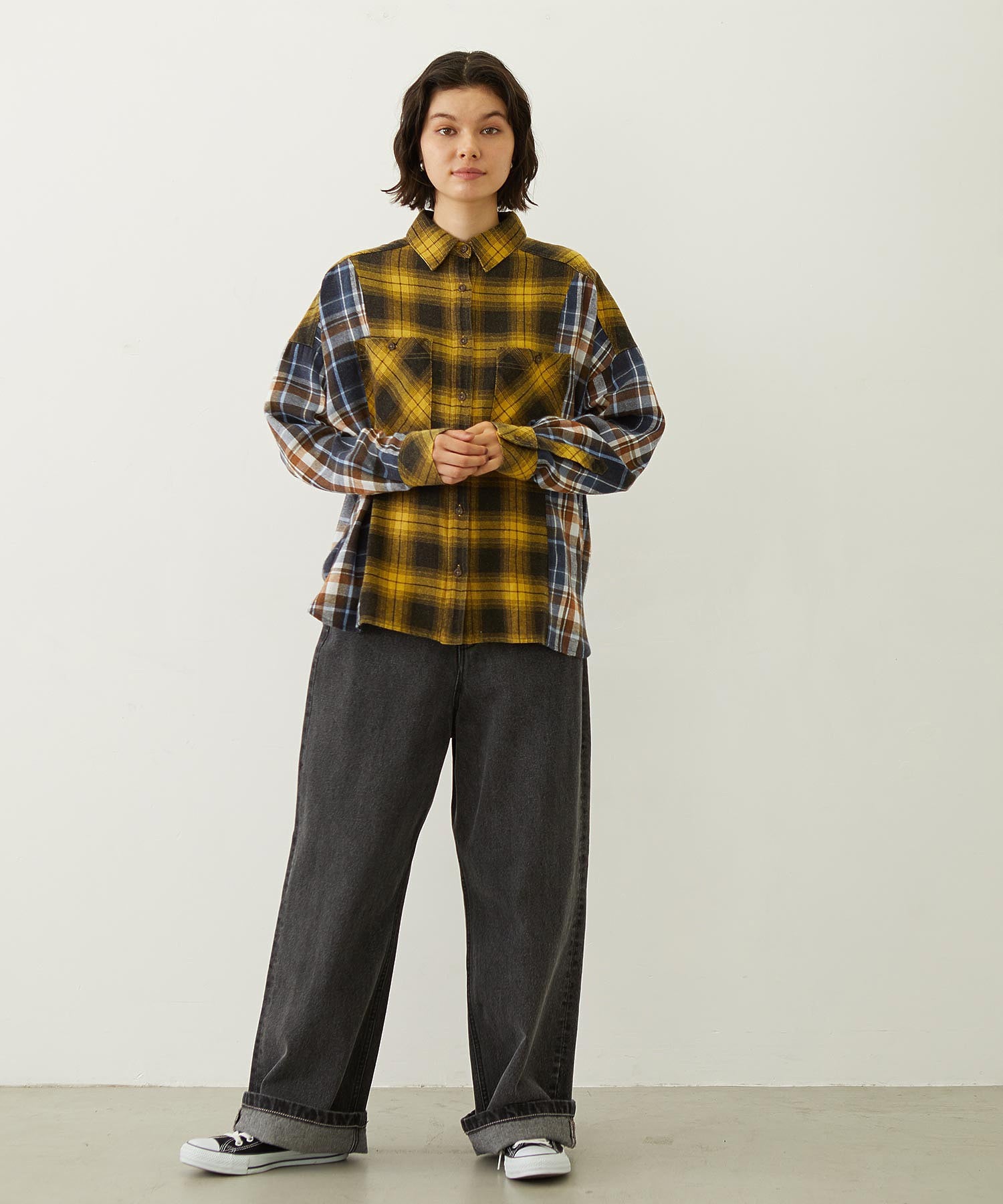 WASHED PANEL SHIRT