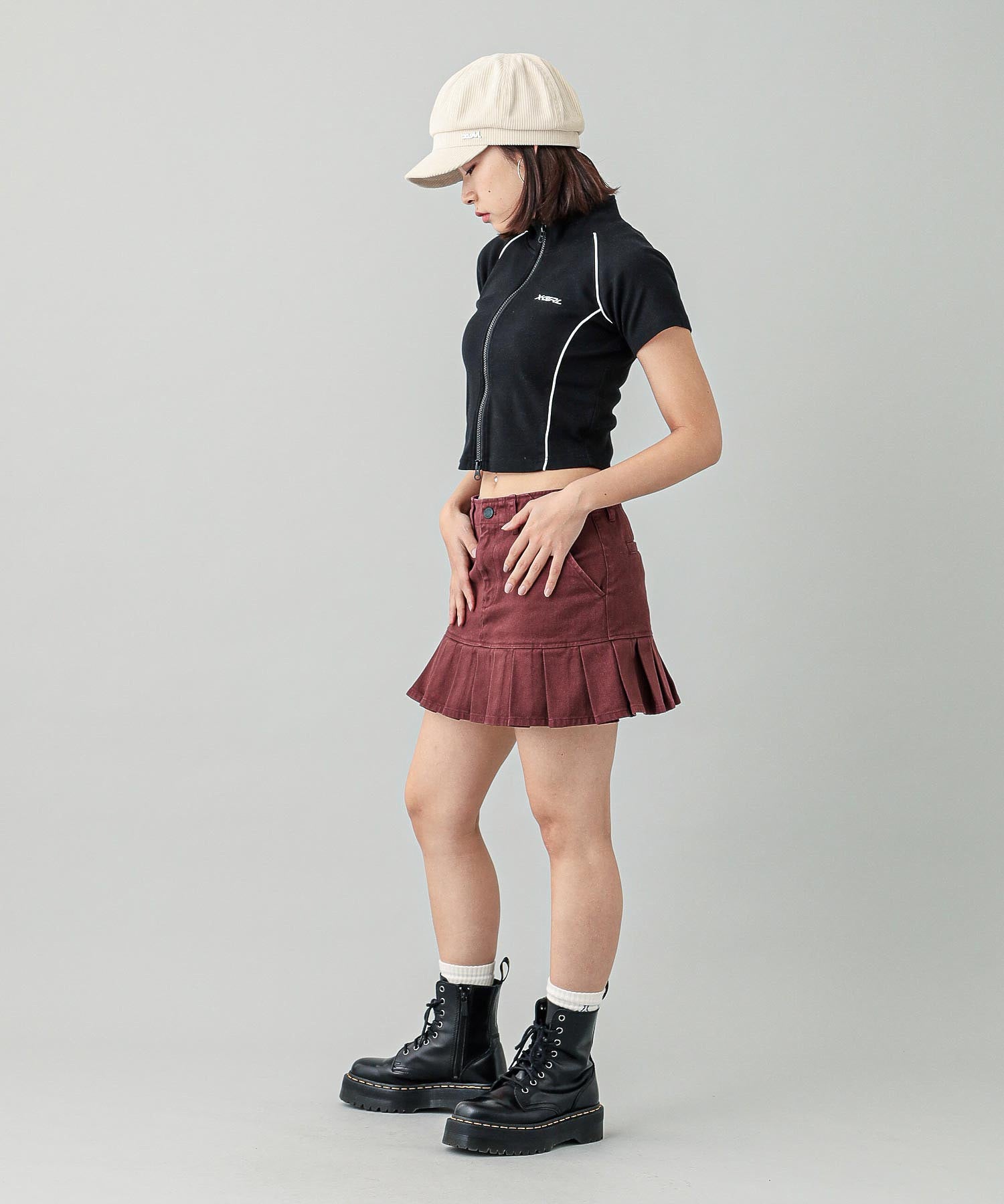 RACING ZIP UP TOP