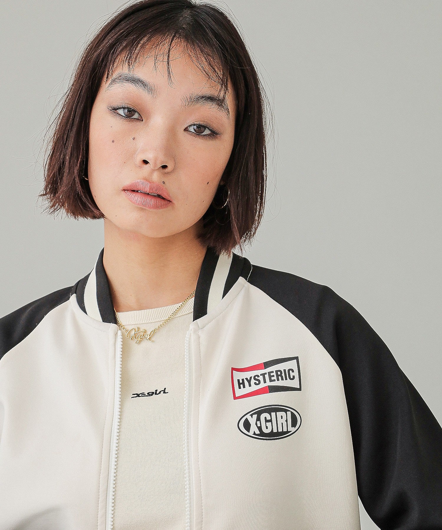 X-girl x HYSTERIC GLAMOUR TRACK JACKET