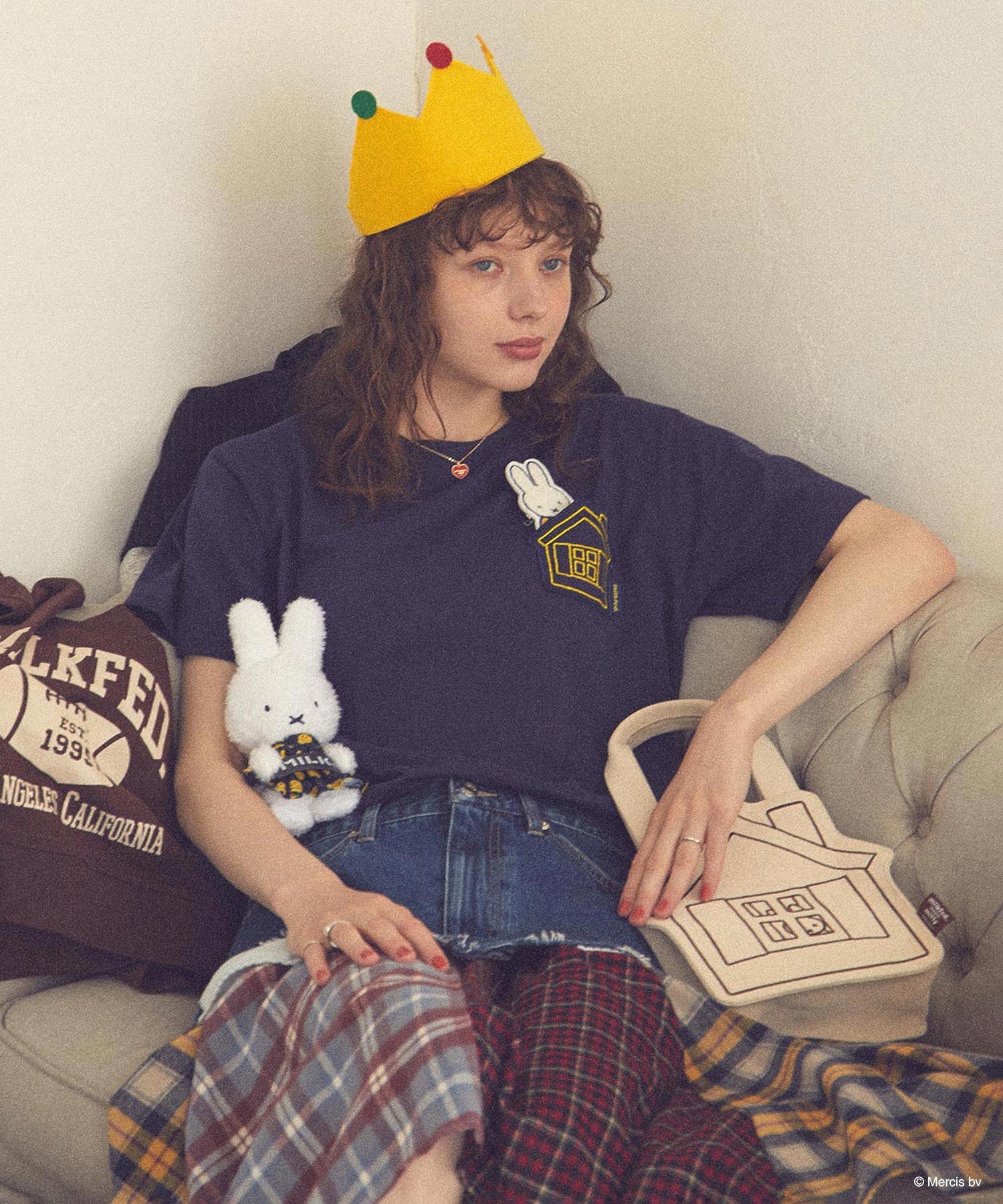MILKFED. × MIFFY AND MELANIE KEYCHAIN POUCH