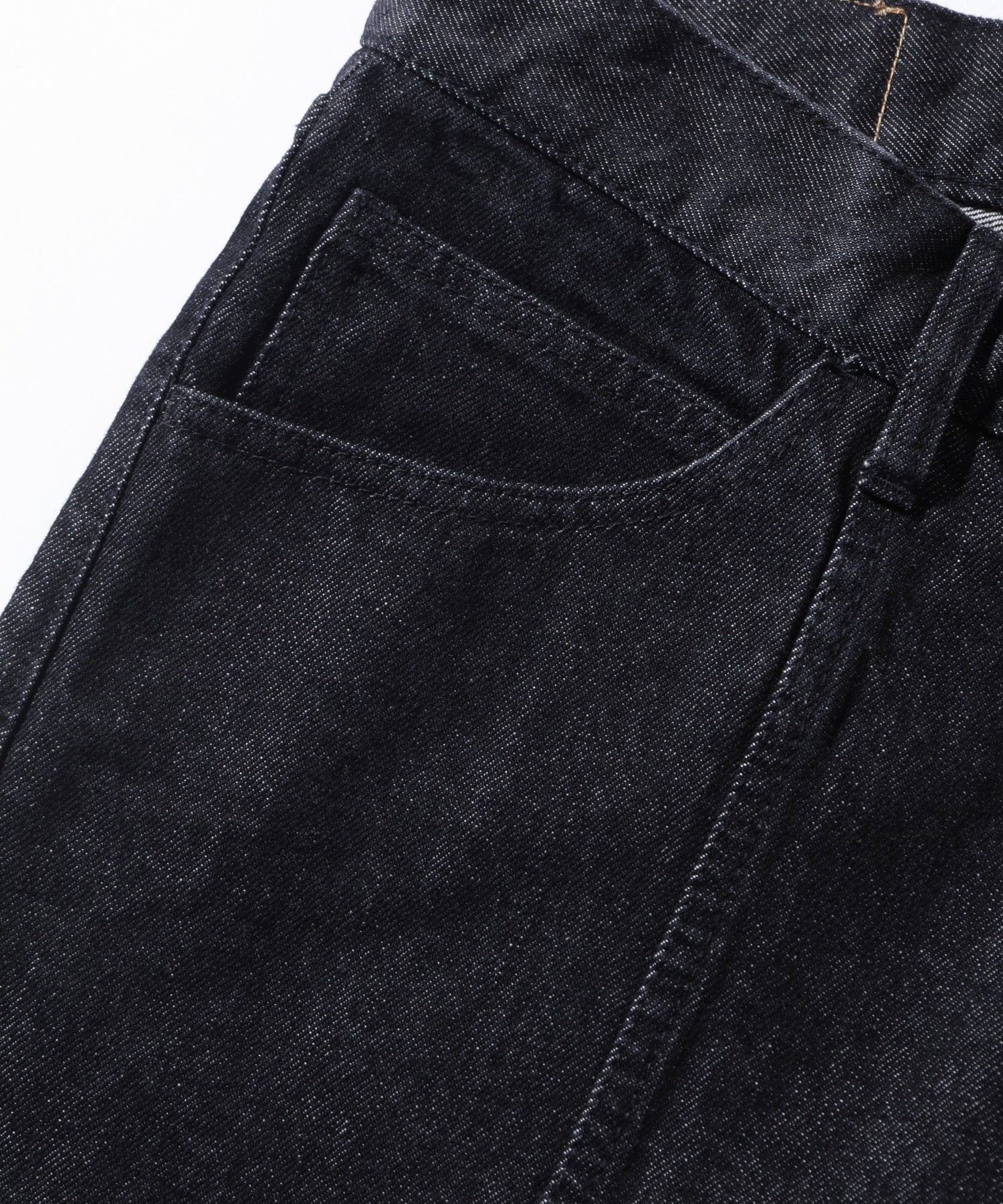 PANELED DENIM PANTS