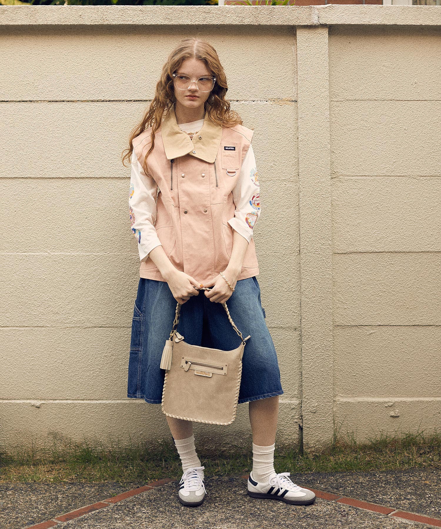 DEFORMED COLLAR DUCK VEST