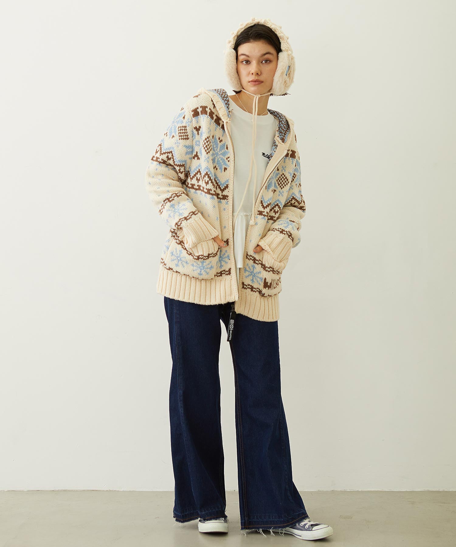 CABLE KNIT EARMUFFS