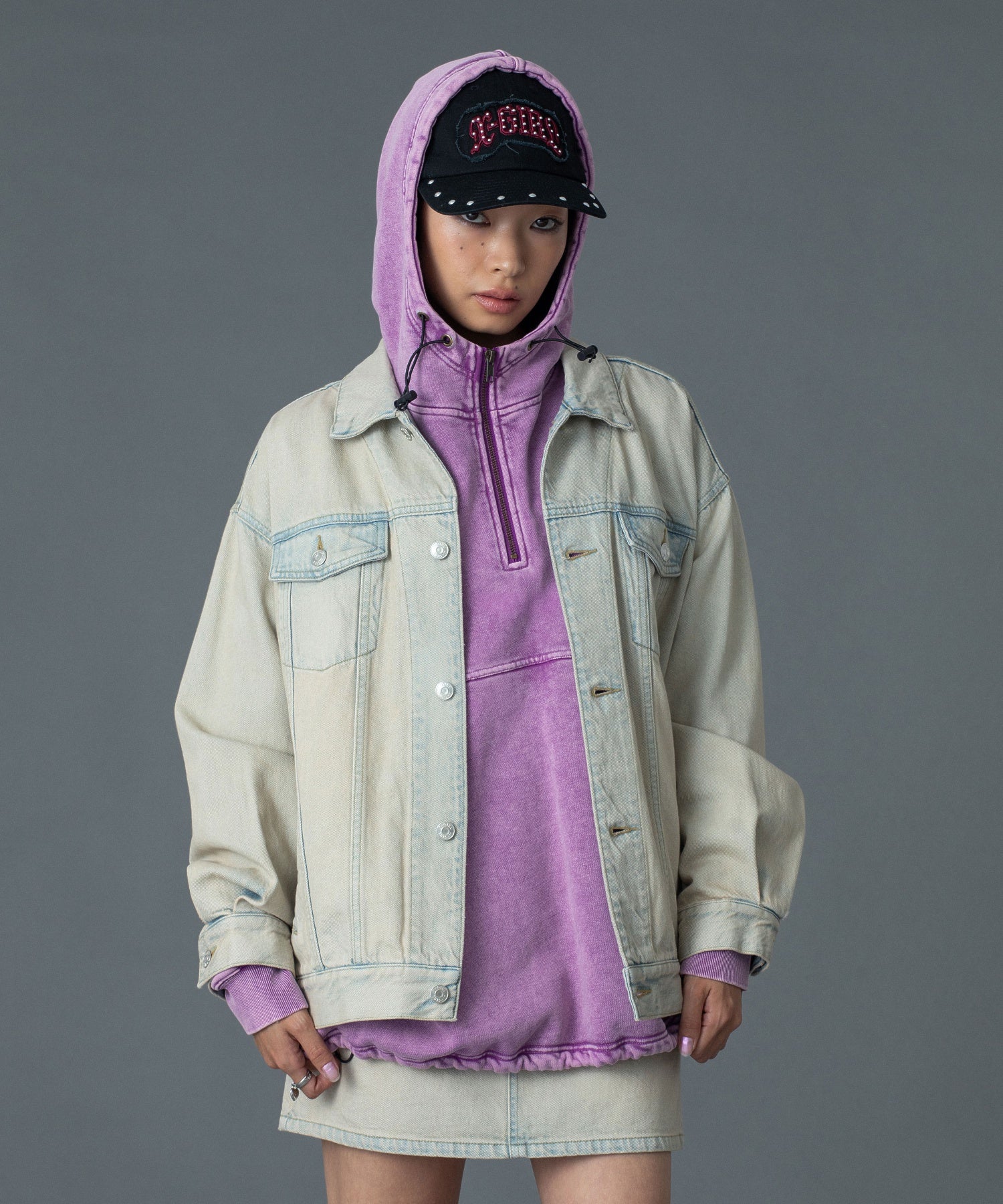 CURSIVE LOGO DENIM JACKET