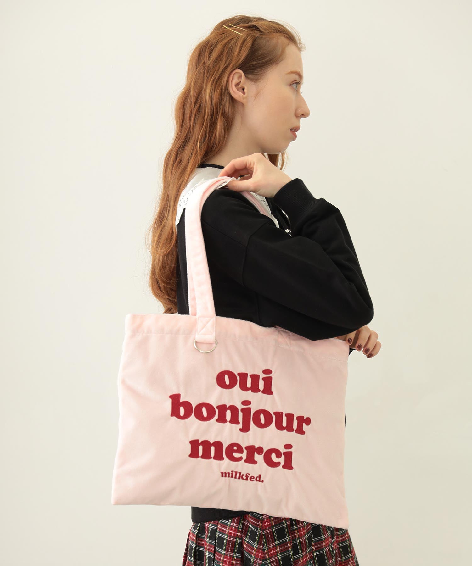 LOGO FLUFFY BAG