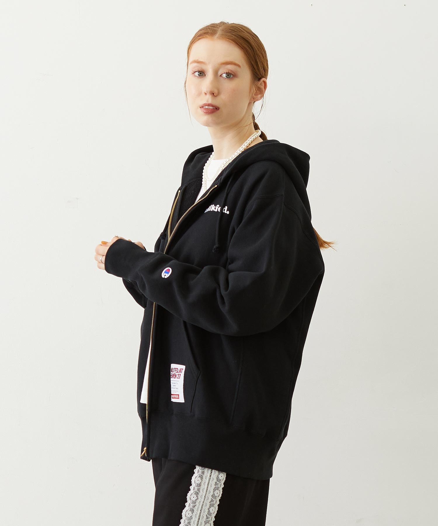 MILKFED.×CHAMPION SWEAT ZIP HOODIE