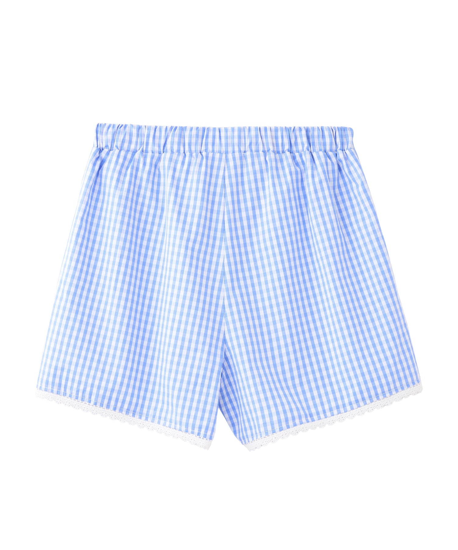 GINGHAM MINI SHORTS