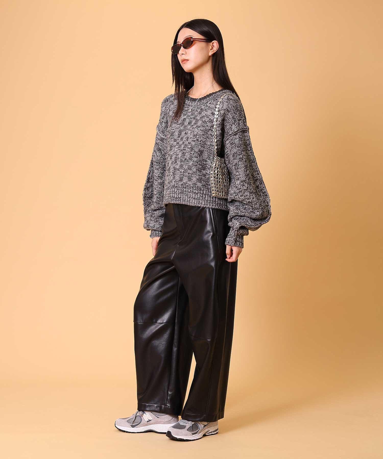 ミックスニットプルオーバー