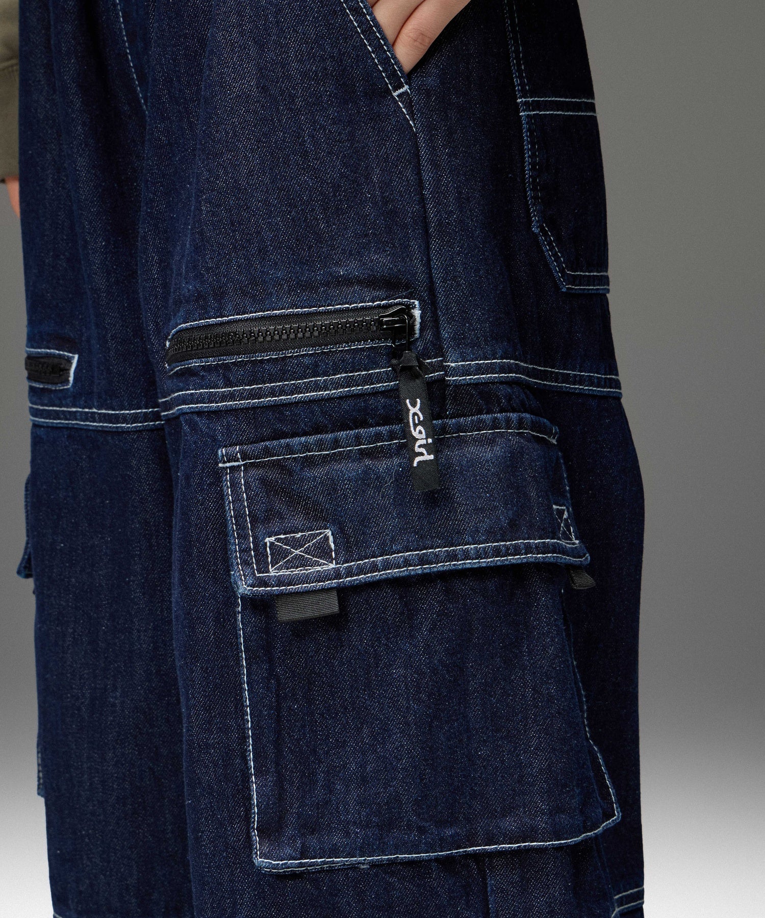 BICOLOR STITCH EASY CARGO PANTS