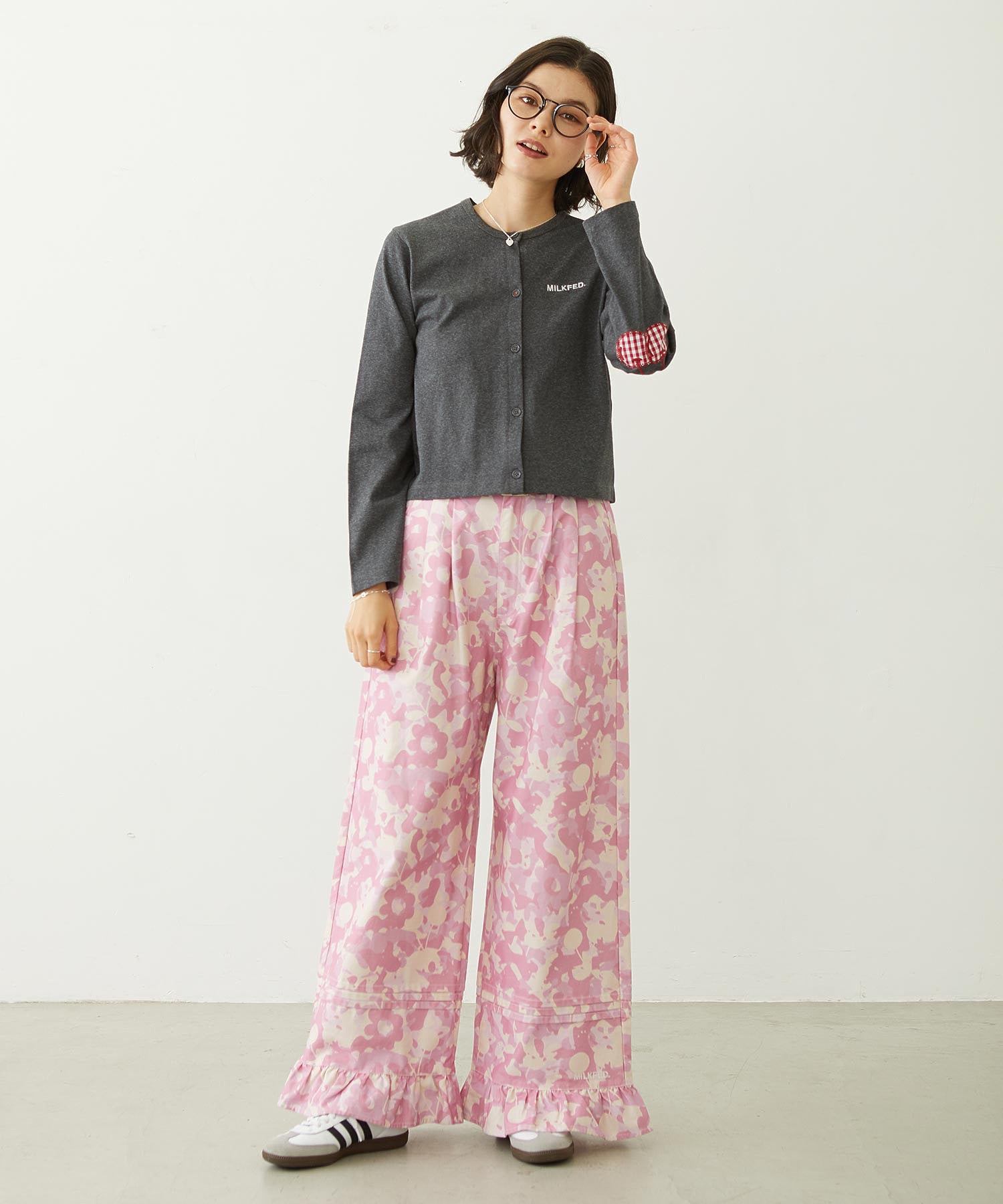 FRILL HEM CAMO PANTS