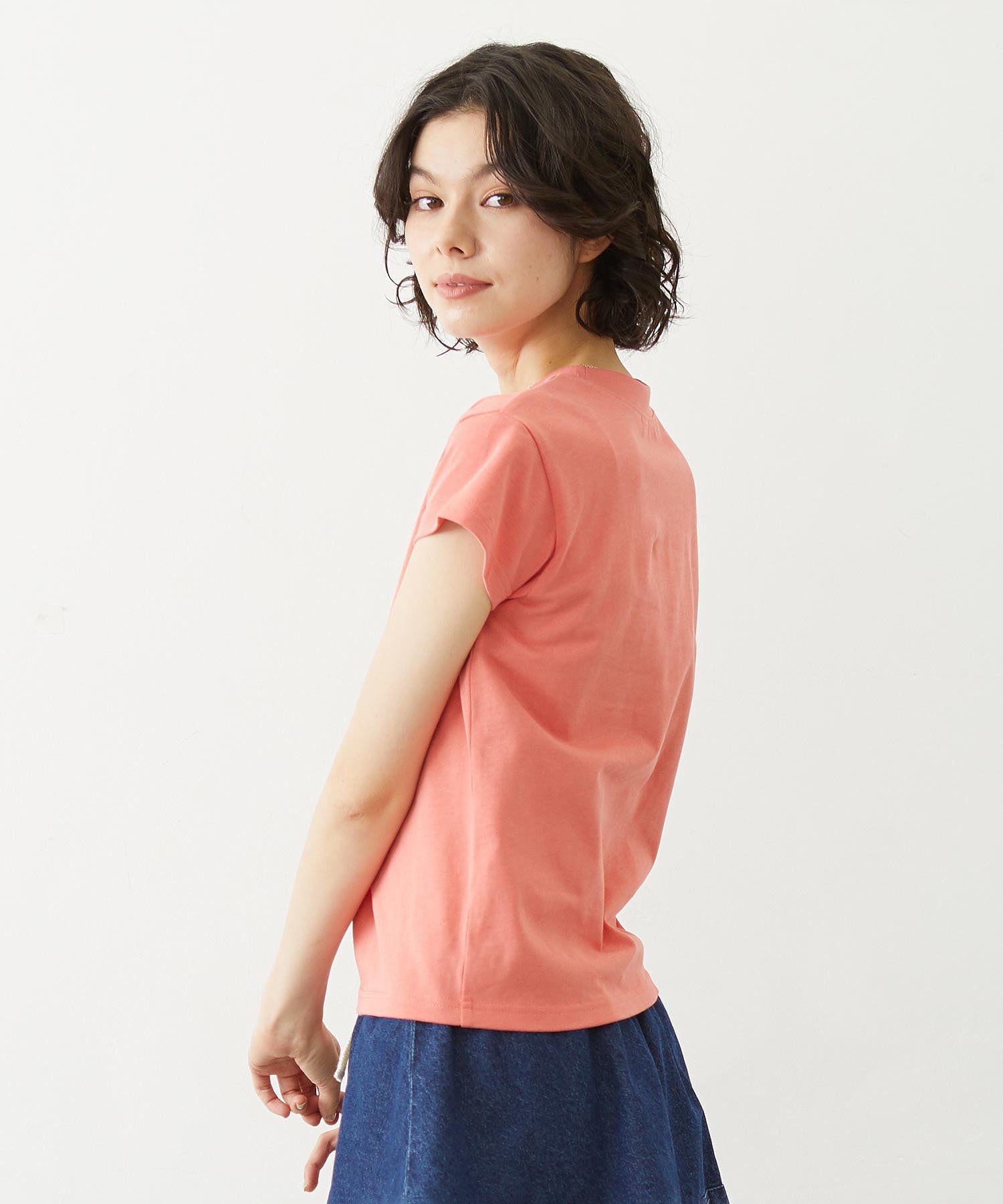 LINE LOGO FRENCH SLEEVE TOP
