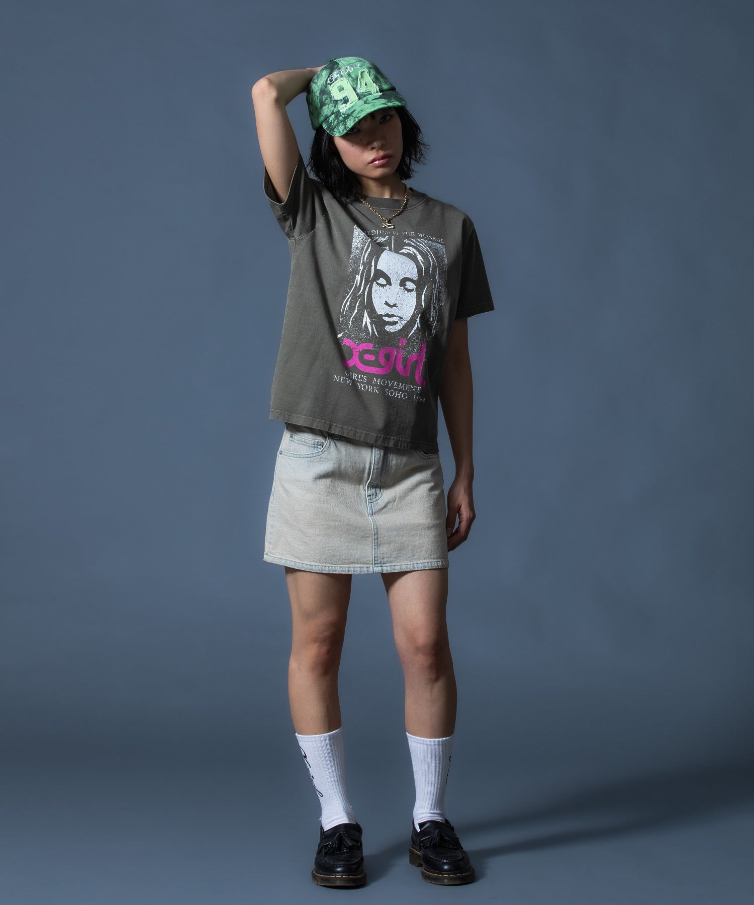 FADED NUMBER LOGO 6PANEL CAP